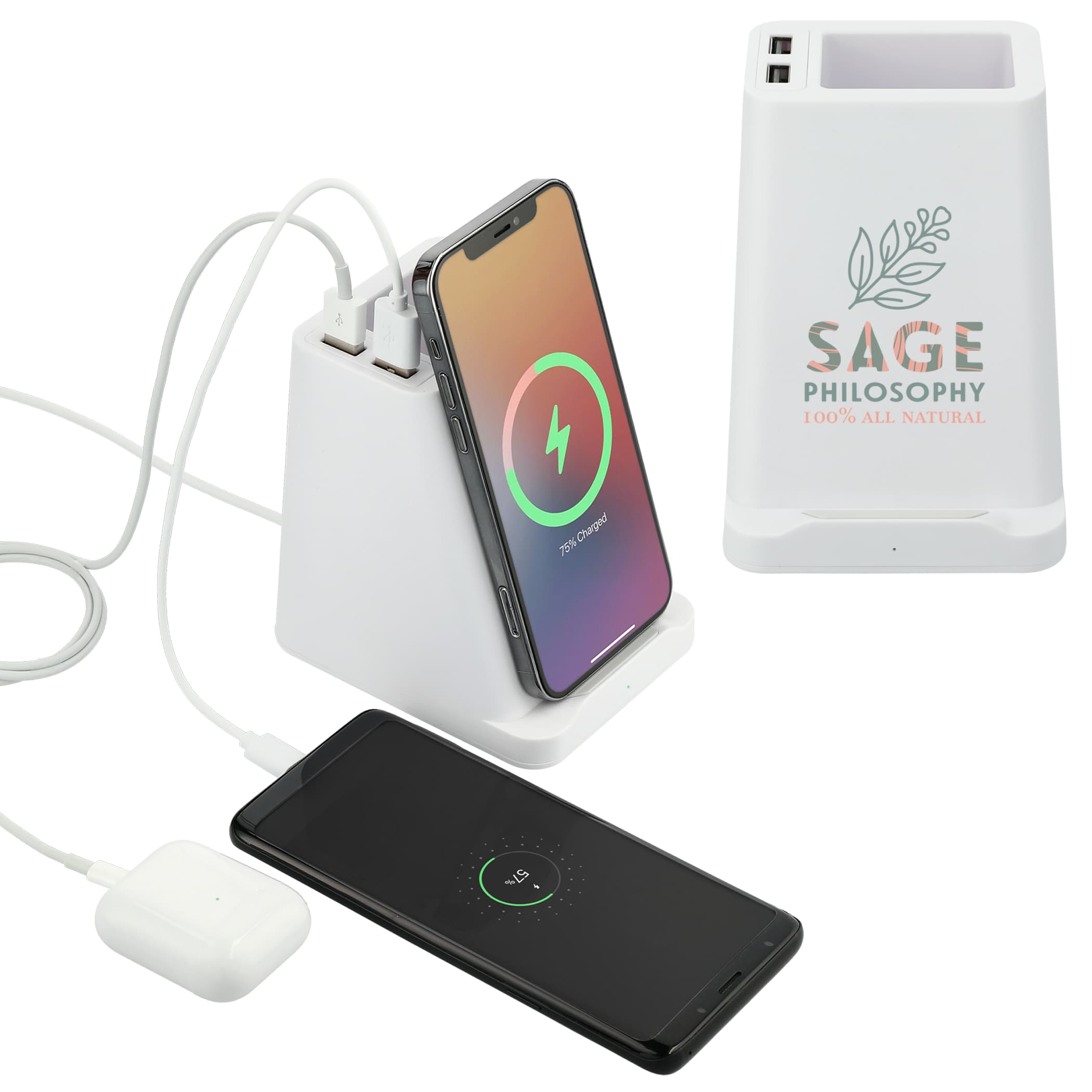Picture of Wireless Charging Pen Holder w/ Dual Outputs