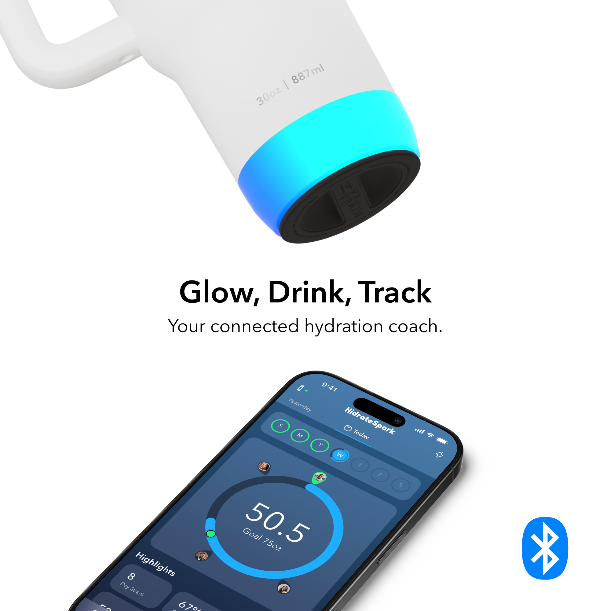 Picture of HidrateSpark Pro 2 Tumbler 30oz