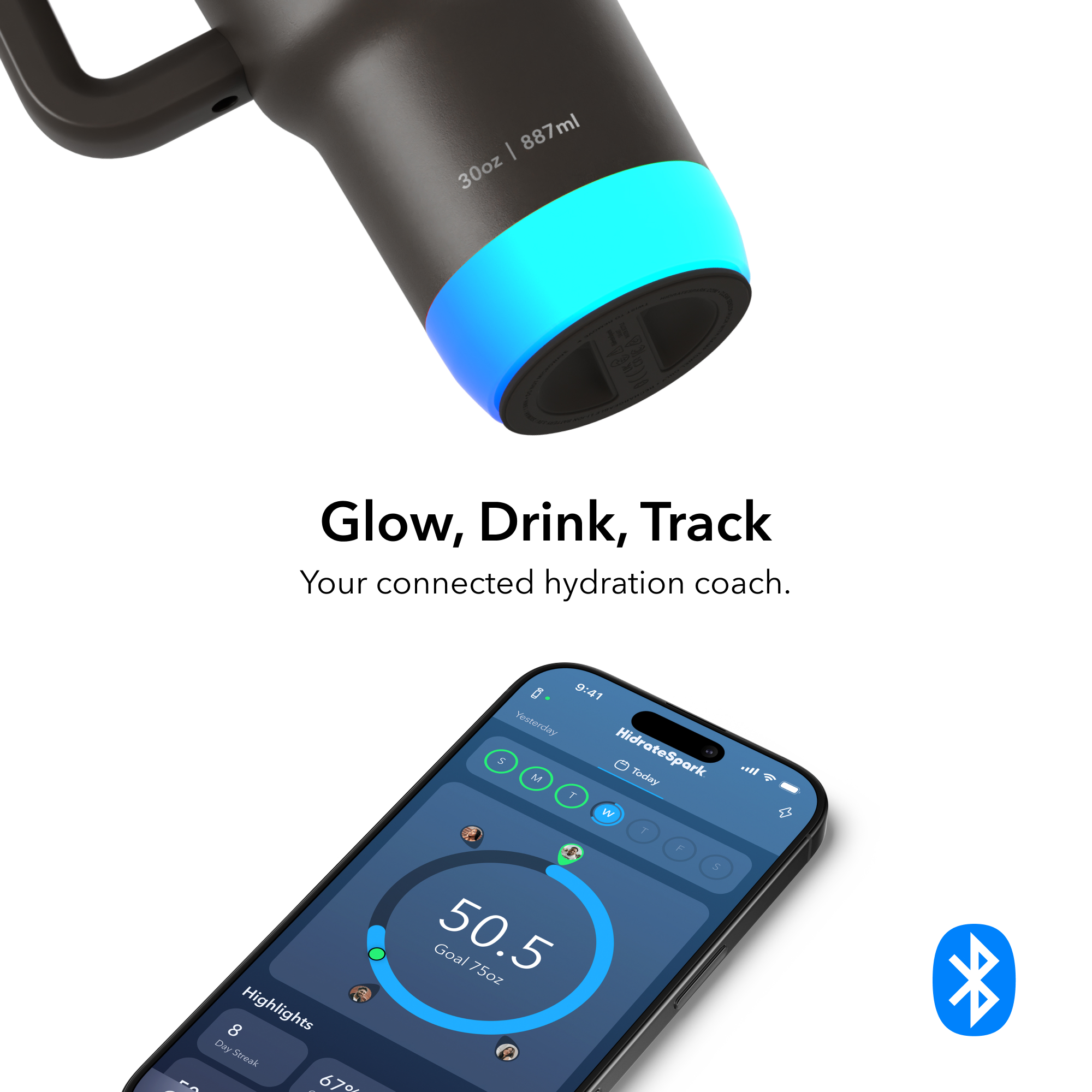 Picture of HidrateSpark Pro 2 Tumbler 30oz