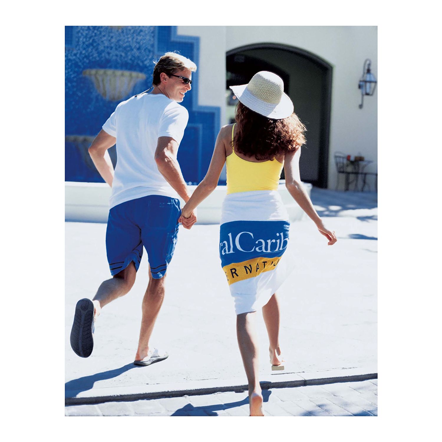 Picture of Towel Specialties Basic Weight White Beach Towel