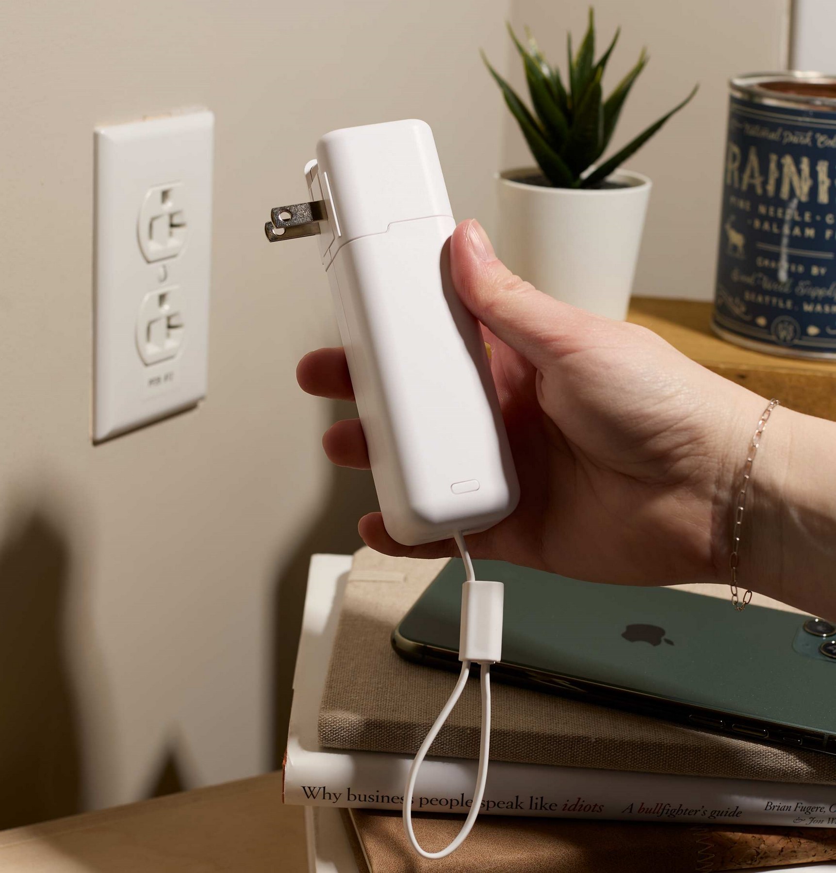 Picture of ETL Listed 5000 mAh 20W PD Power Bank with AC Plug