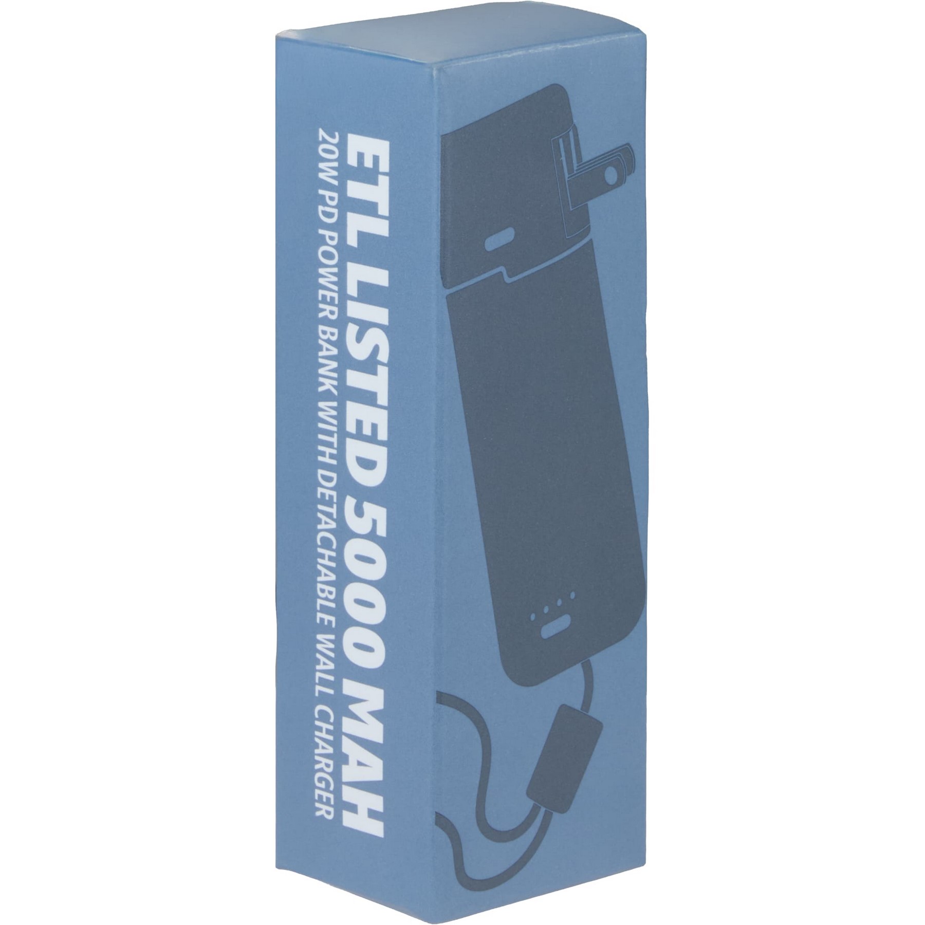 Picture of ETL Listed 5000 mAh 20W PD Power Bank with AC Plug
