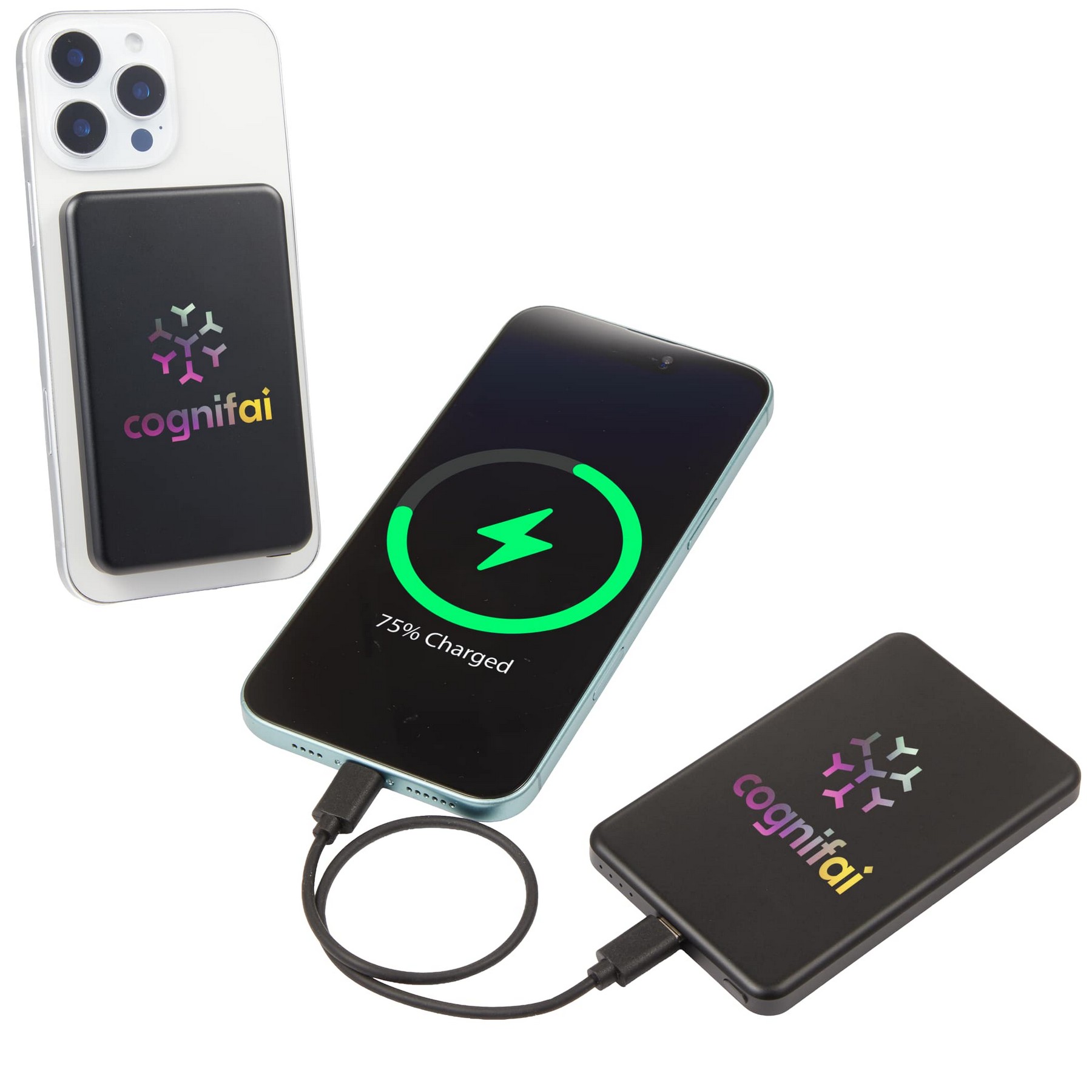 Picture of MagClick™ 5,000 mAh Slim Aluminum Power Bank