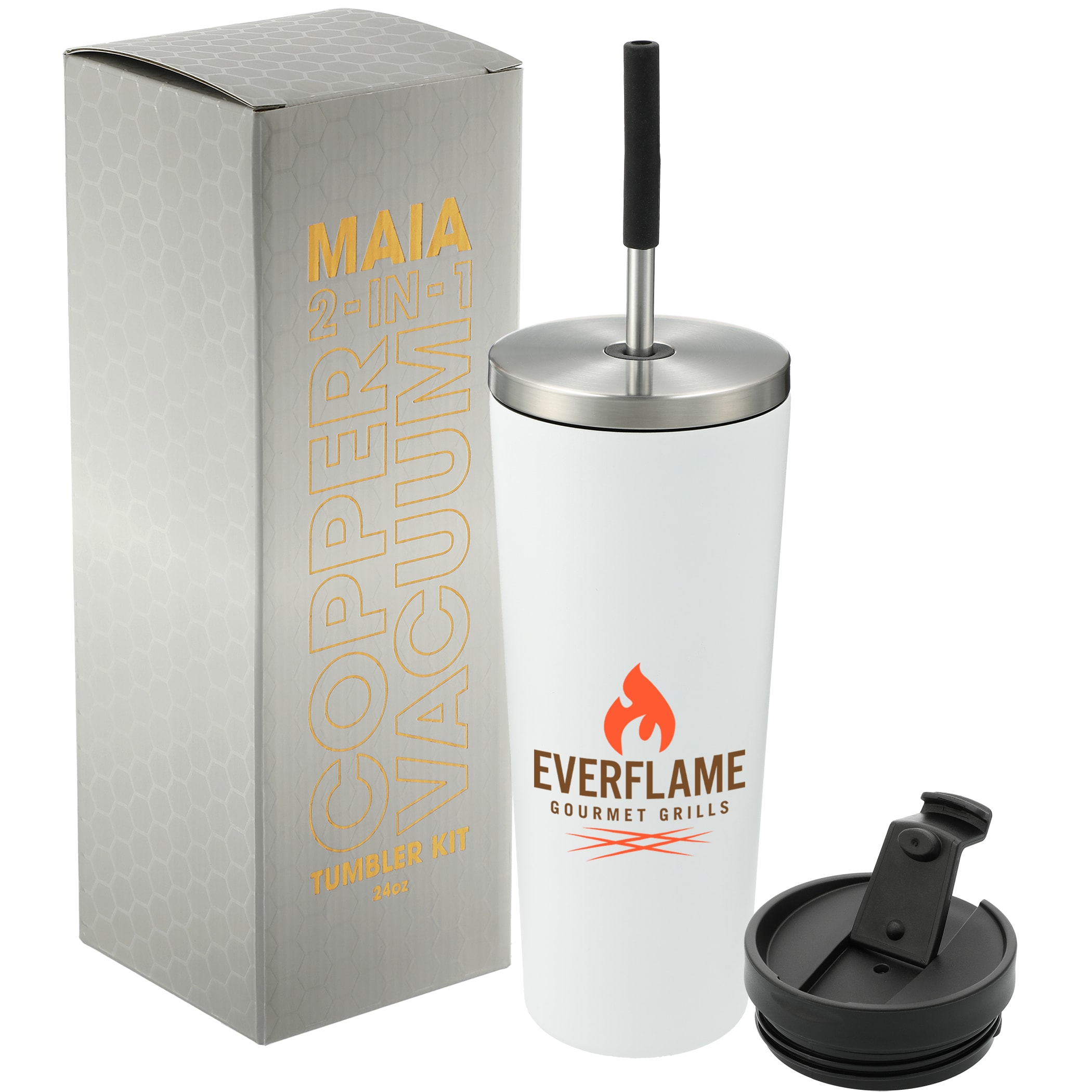 Picture of Maia 2-in-1 Copper Vacuum Tumbler Kit 24oz