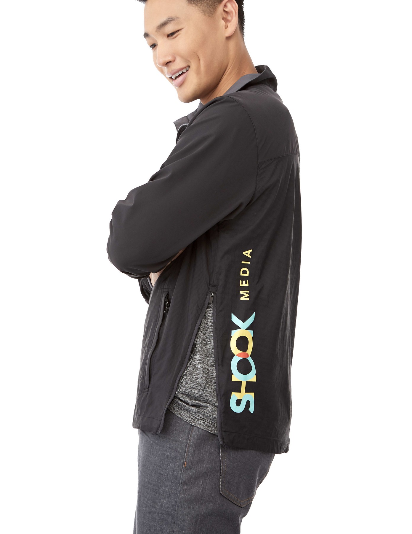 Picture of Men's ODARAY 1/2 Zip Lightweight Pullover Jacket