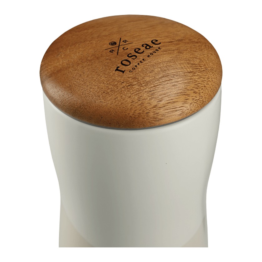 Picture of Reno Double Wall Ceramic Tumbler w/Wood Lid 10oz