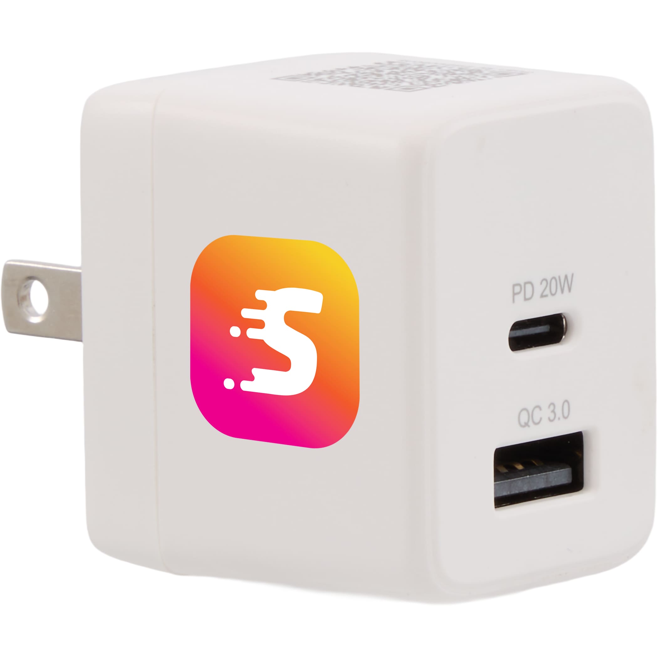 Picture of ETL Listed 20W Dual USB-A and C Wall Charger