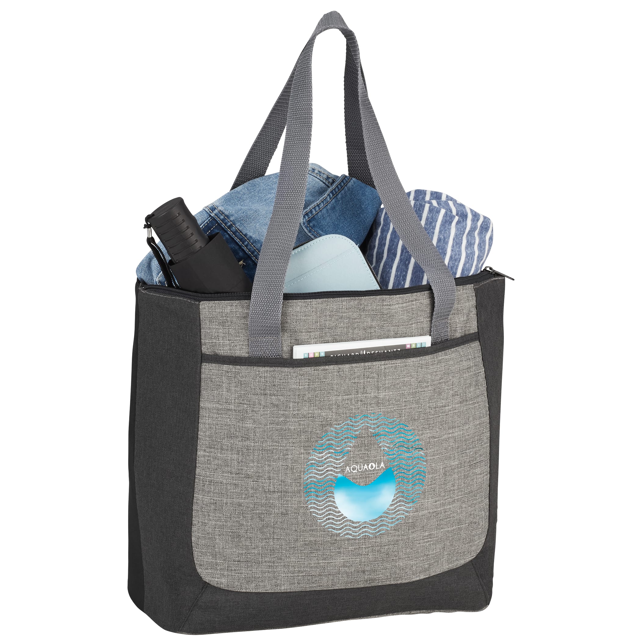 Picture of Reclaim Two-Tone Recycled Zippered Tote