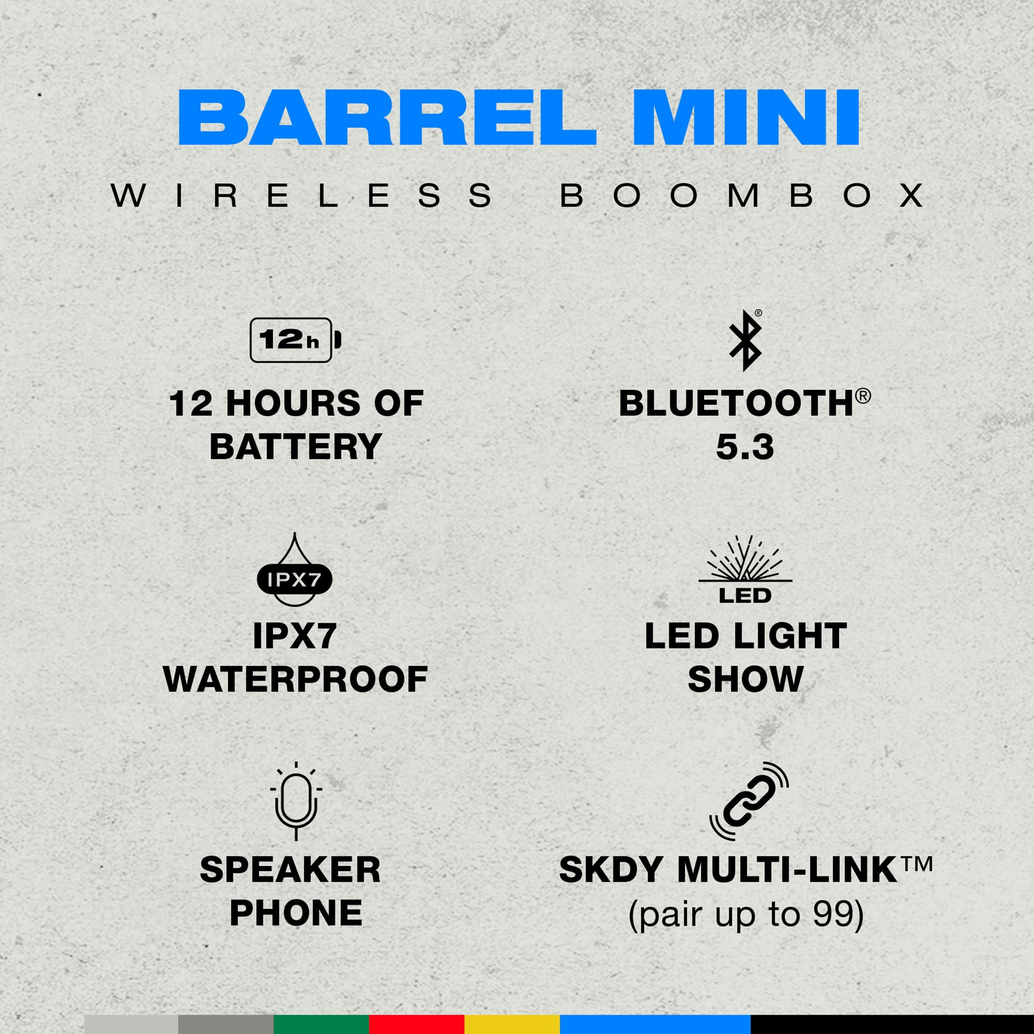 Picture of Skullcandy Barrel Mini Party Speaker