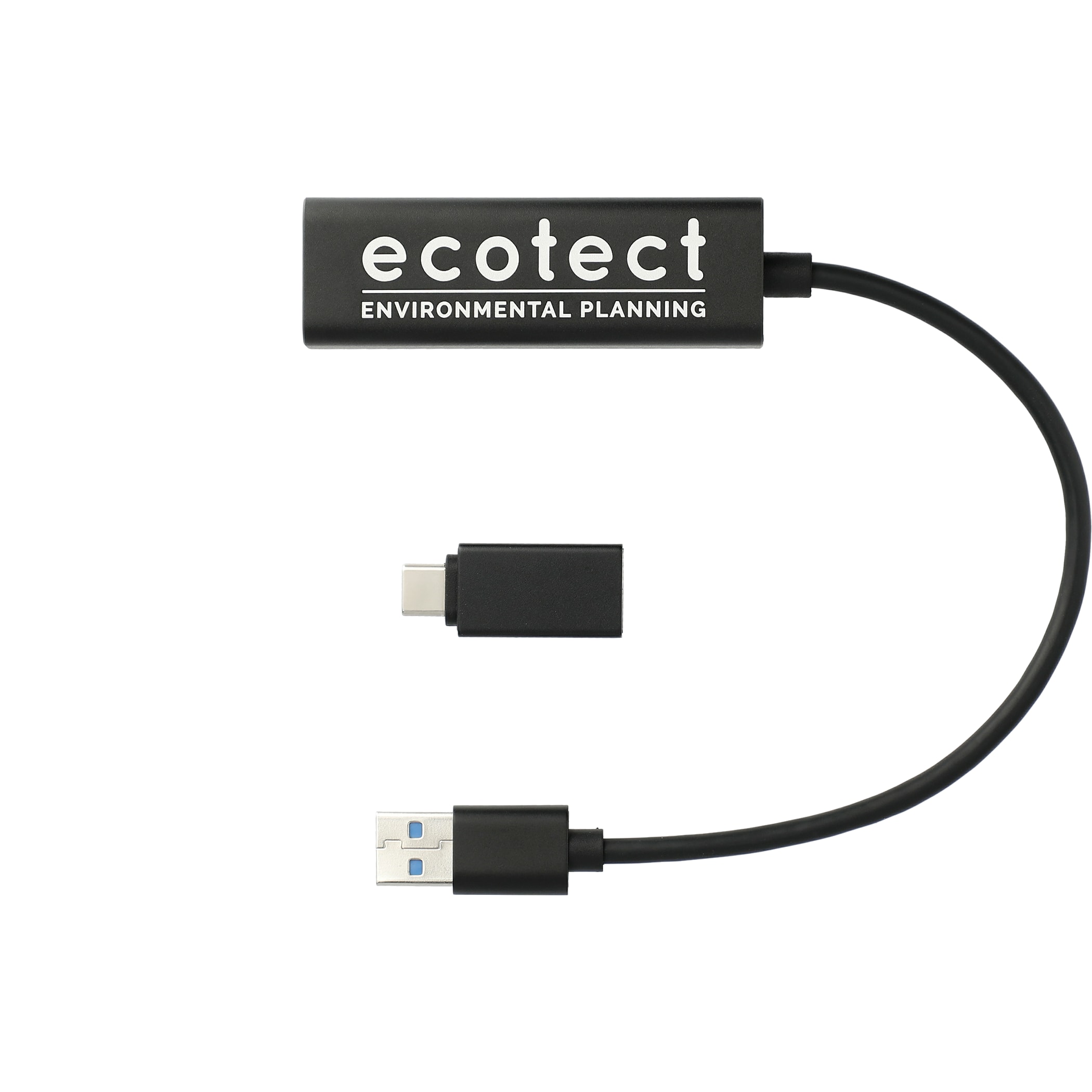 Picture of Aluminum 4-Port USB 3.0 Hub with Type C Adapter