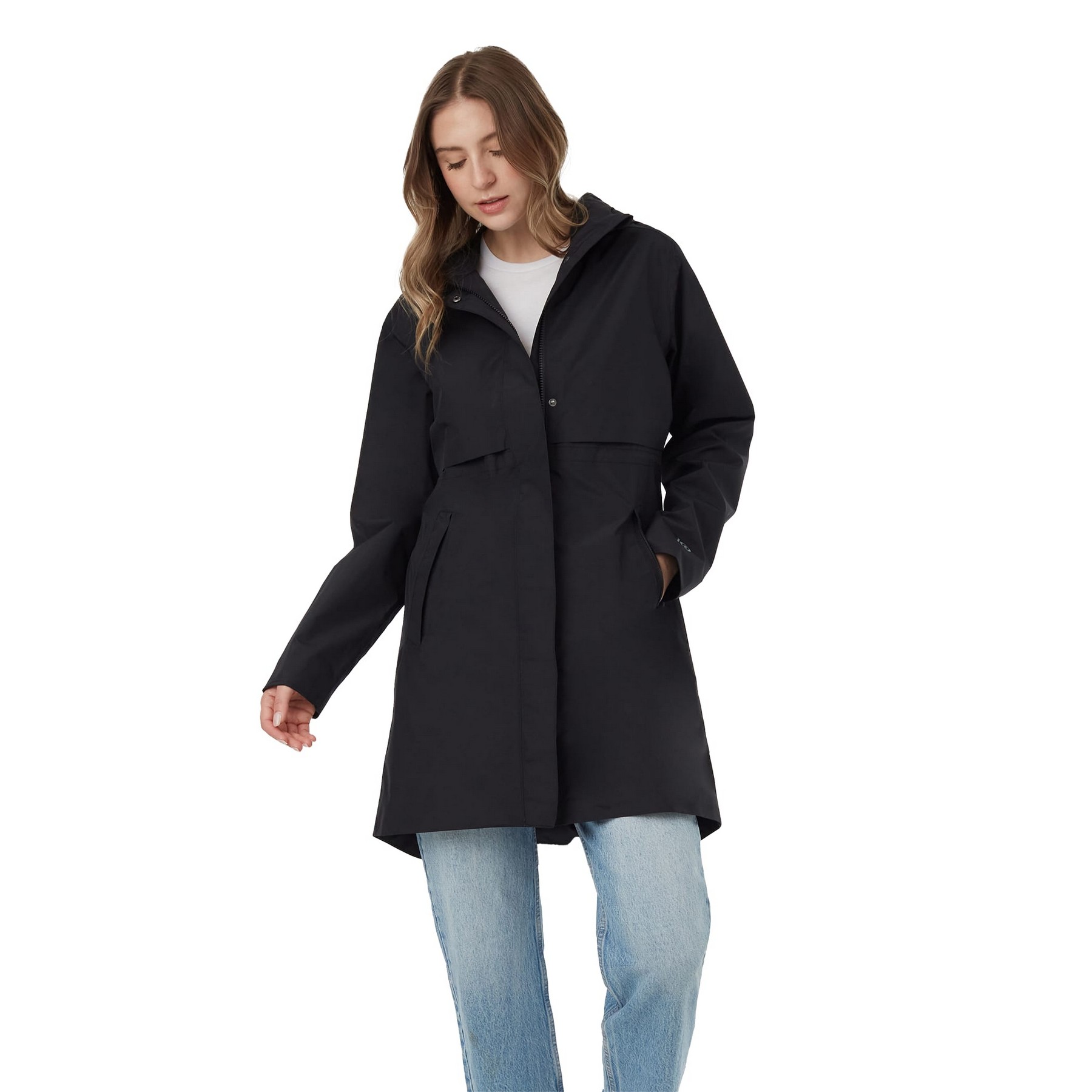 Picture of Women's tentree Nimbus Long Waterproof Rain Jacket