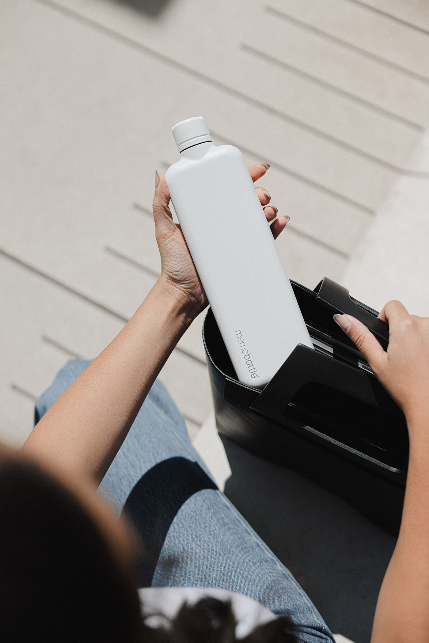 Picture of SLIM Stainless Steel memobottle