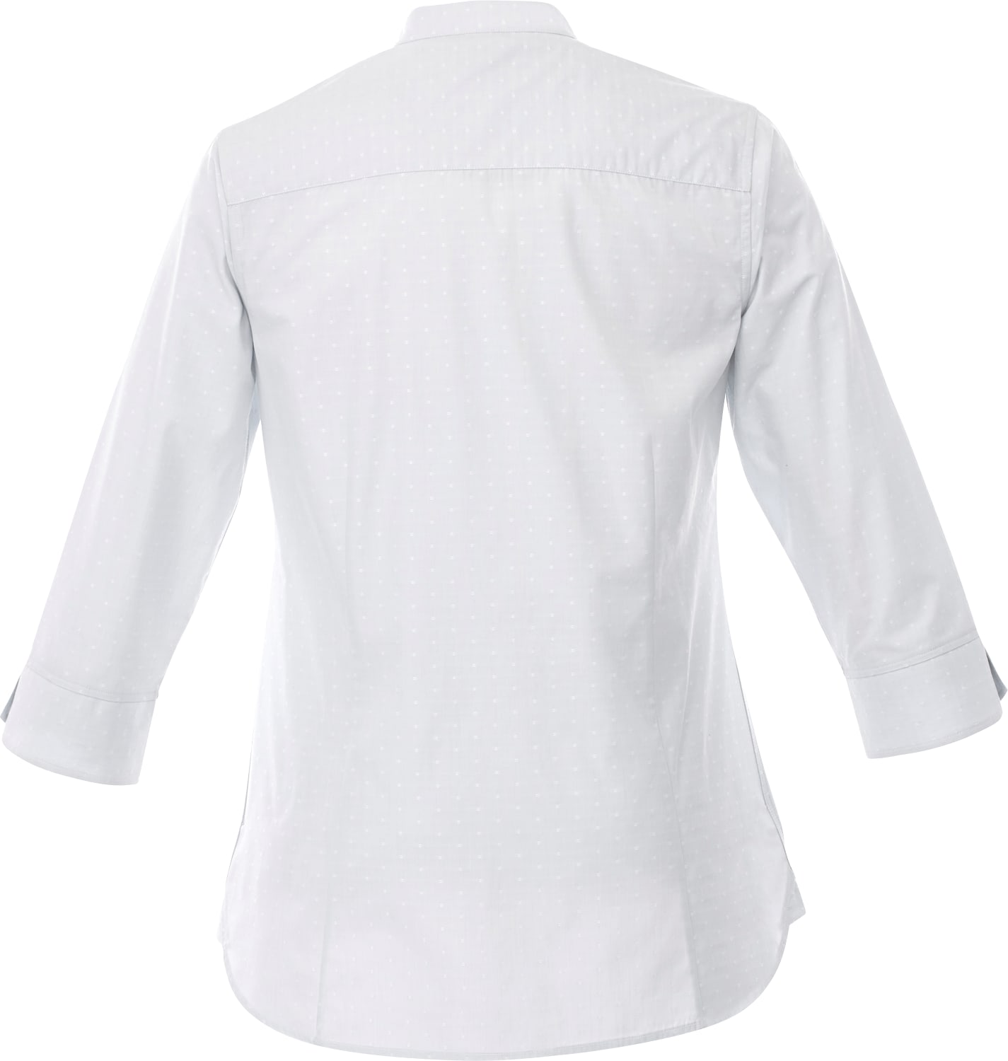 Picture of Women's HUNTINGTON Three Quarter Sleeve Dotted Mandarin Collar Button Up Shirt