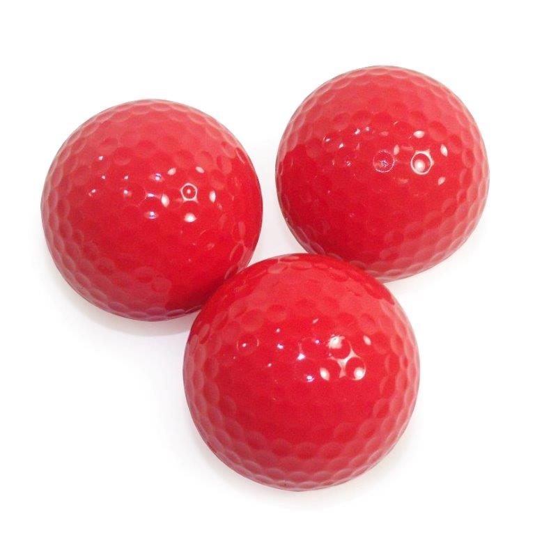 Picture of Red Golf Balls