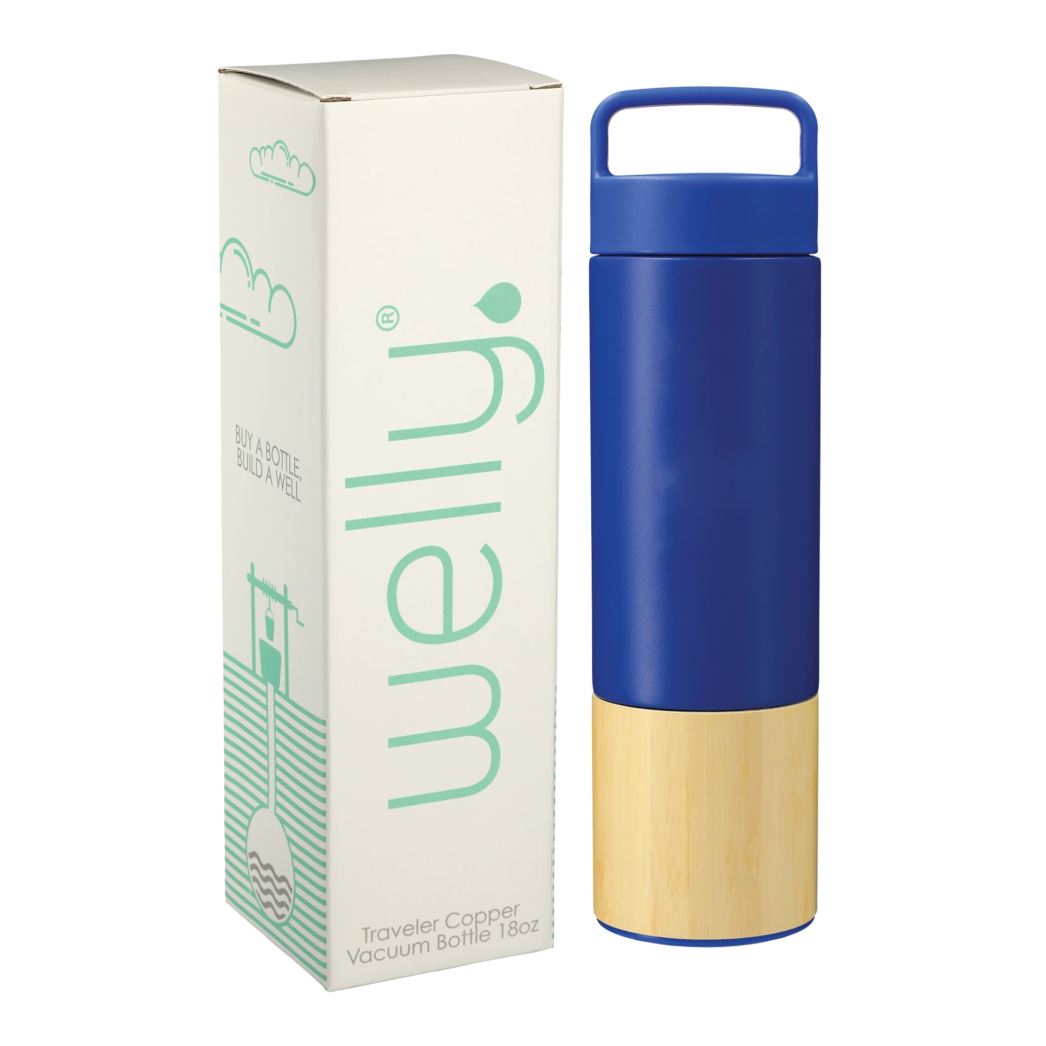 Picture of Wellyr Traveler Copper Vacuum Bottle 18oz w/ GB