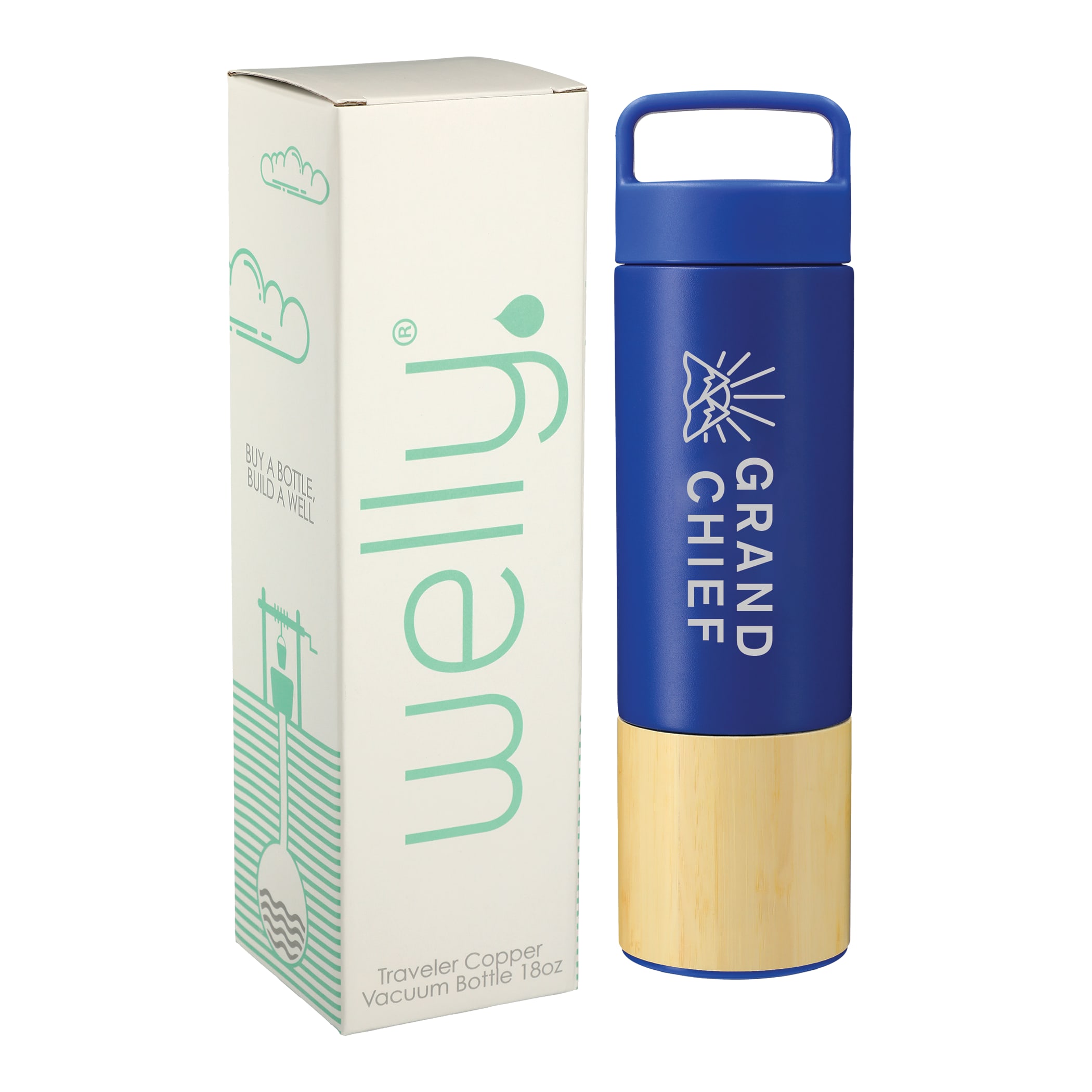 Picture of Wellyr Traveler Copper Vacuum Bottle 18oz w/ GB