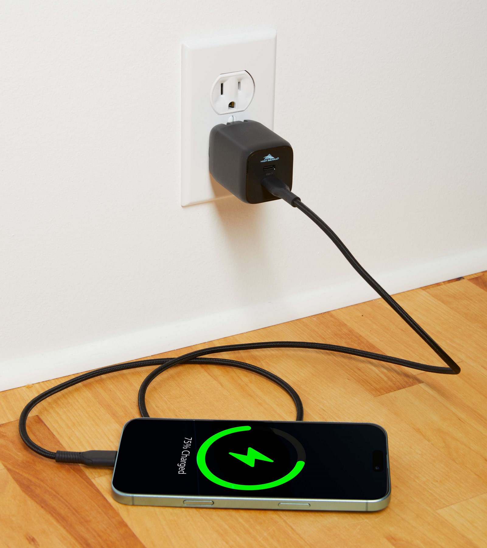Picture of High Sierra 65W USB Wall Charger and Cable Kit