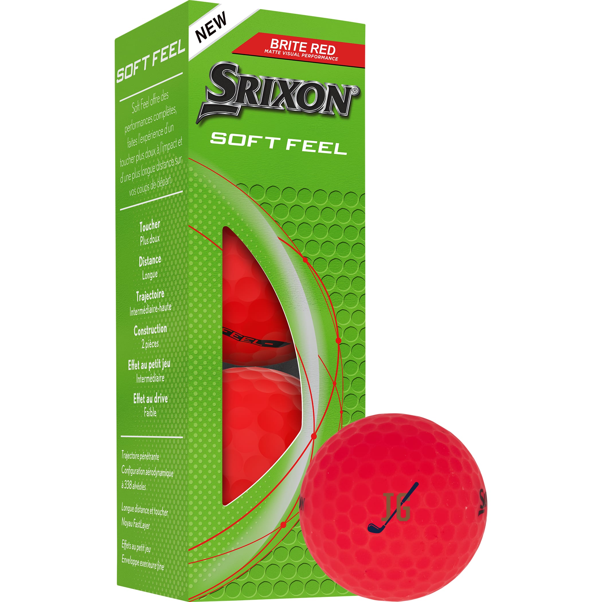 Picture of Srixon Soft Feel BRITE Golf Balls - 3 Pack