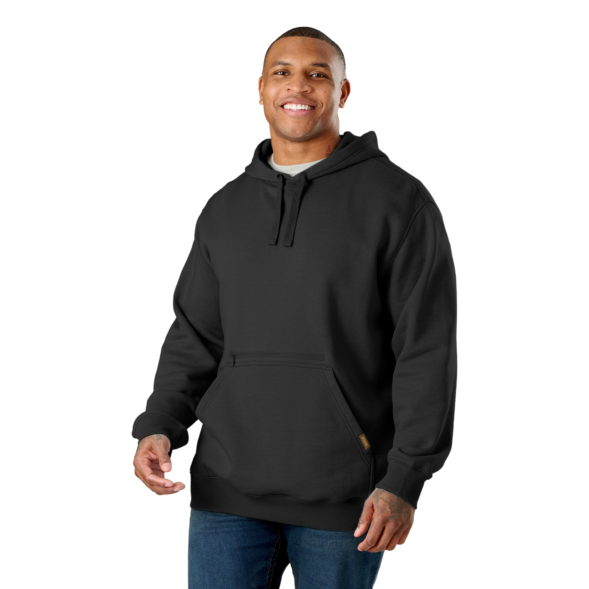 Picture of Berne Heritage Zippered Pocket Hooded Sweatshirt - Men's