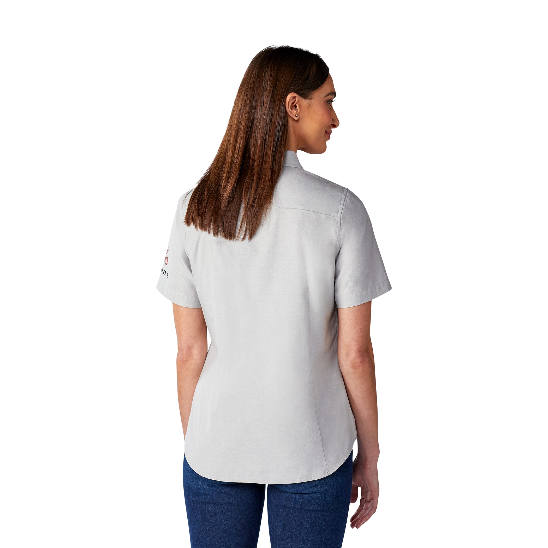 Picture of Women's SAMSON Oxford Short Sleeve Button Up Shirt