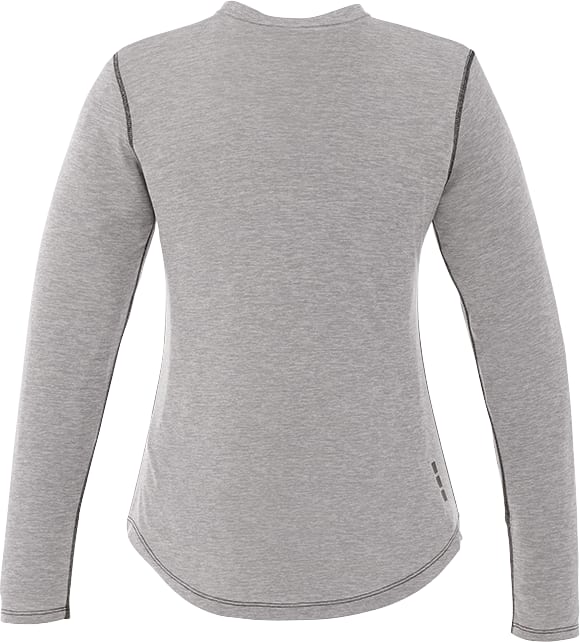 Picture of Women's QUADRA Long Sleeve Performance Quarter Zip Tee Shirt with Thumb Holes