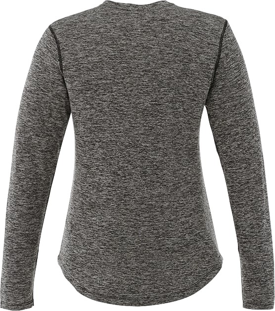 Picture of Women's QUADRA Long Sleeve Performance Quarter Zip Tee Shirt with Thumb Holes
