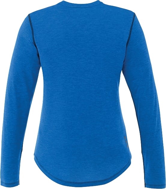 Picture of Women's QUADRA Long Sleeve Performance Quarter Zip Tee Shirt with Thumb Holes