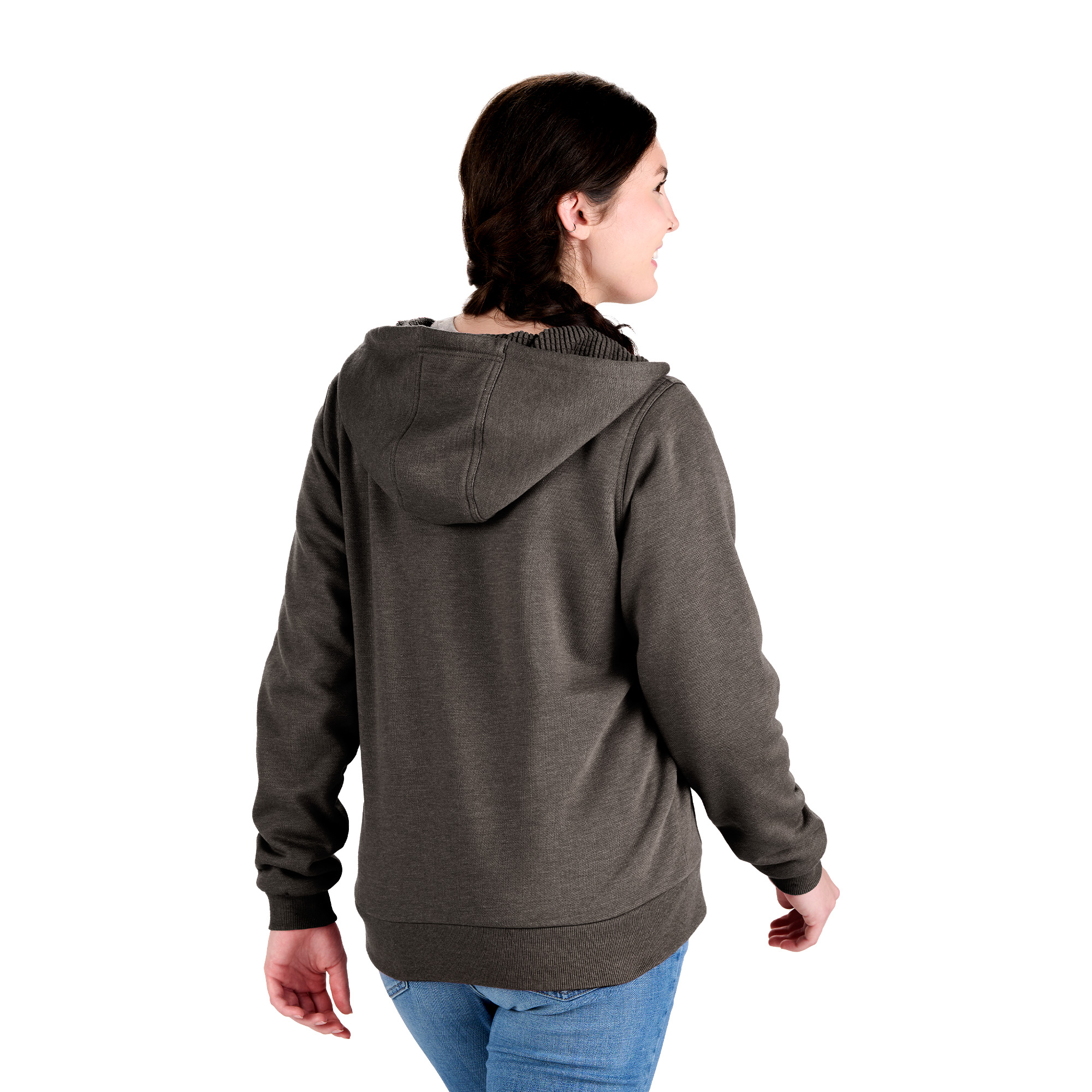Picture of Berne Heritage Grid Fleece-Lined Zip Sweatshirt - Women's