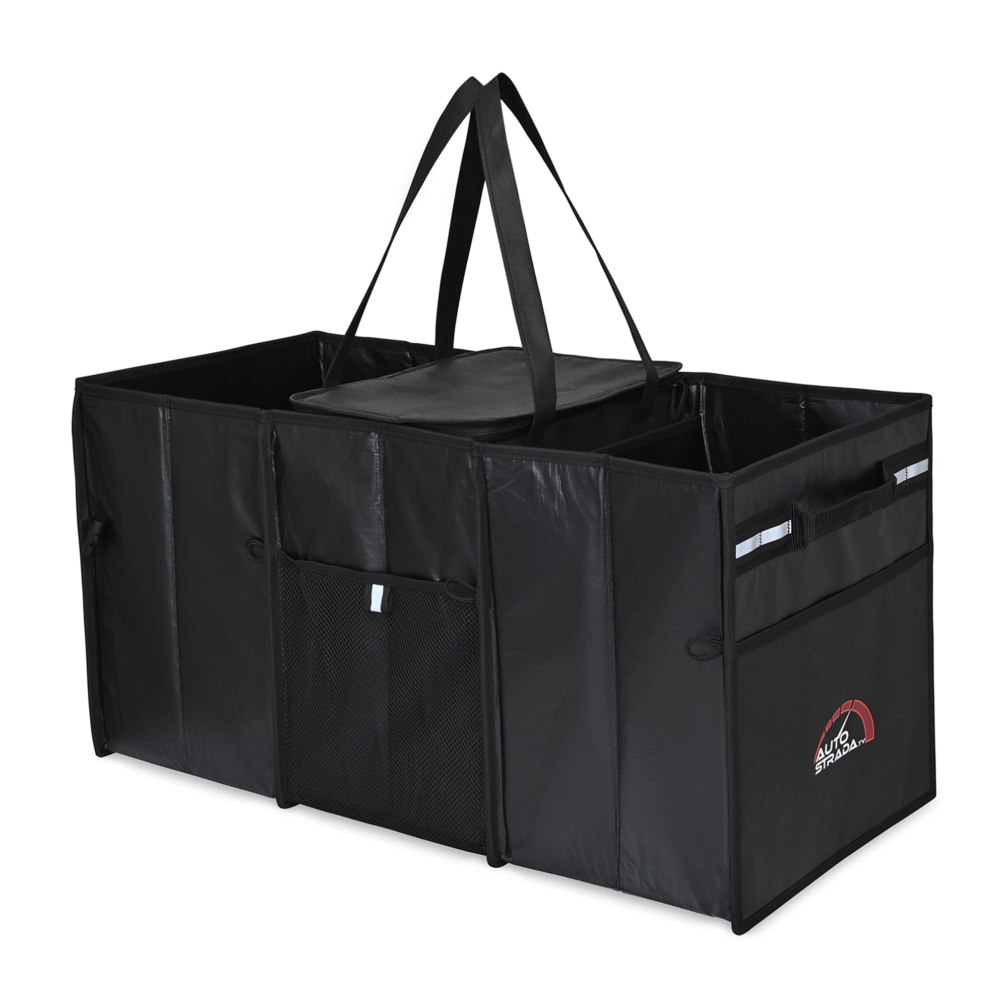 Picture of Structure Laminated Recycled Non-Woven Cargo Box with Cooler - Black