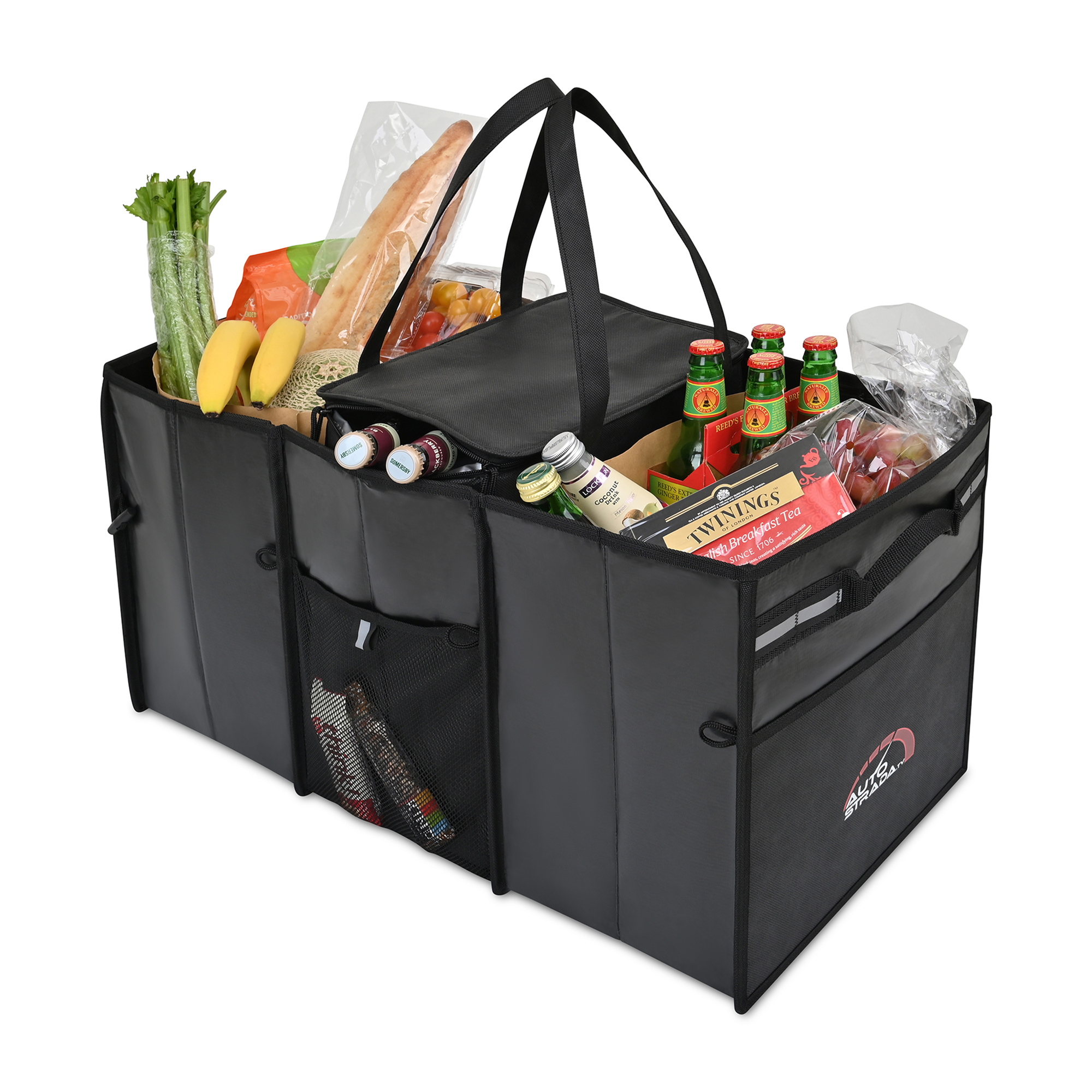 Picture of Structure Laminated Recycled Non-Woven Cargo Box with Cooler - Black