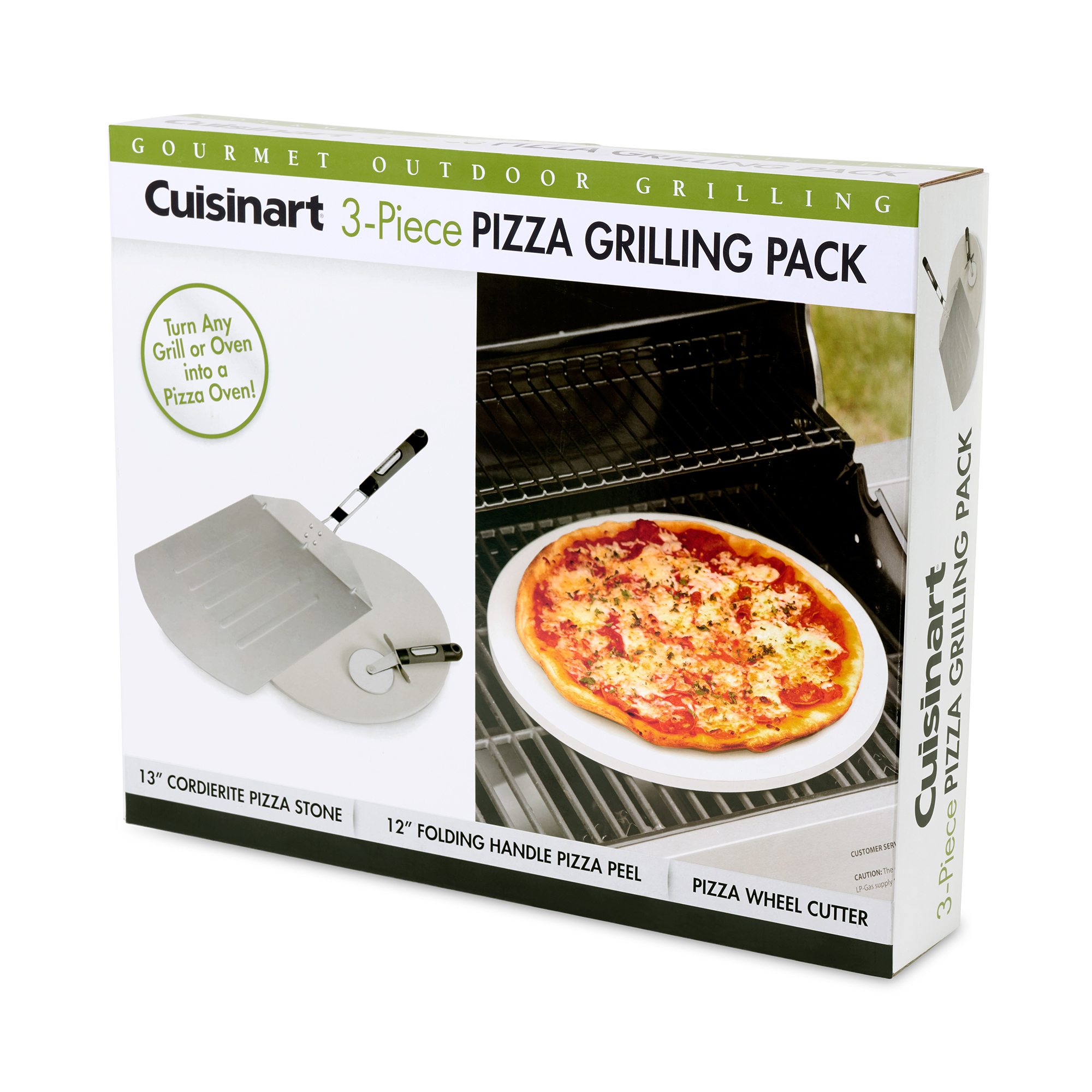 Picture of Cuisinart Outdoors 3 Piece Pizza Grill Set - Stainless Steel