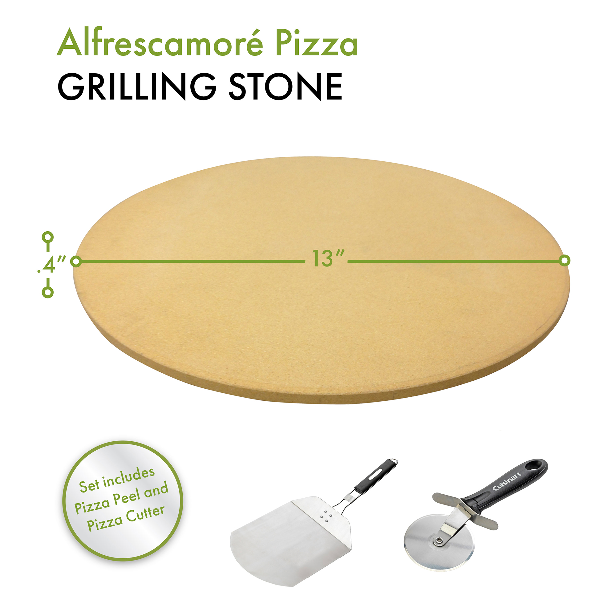 Picture of Cuisinart Outdoors 3 Piece Pizza Grill Set - Stainless Steel