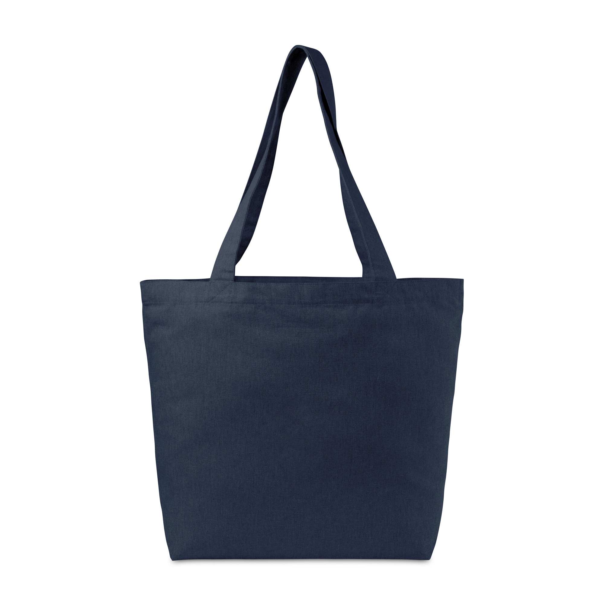 Picture of Recycled Cotton Shopper Tote with Interior Pocket - AWARE - Indigo Denim