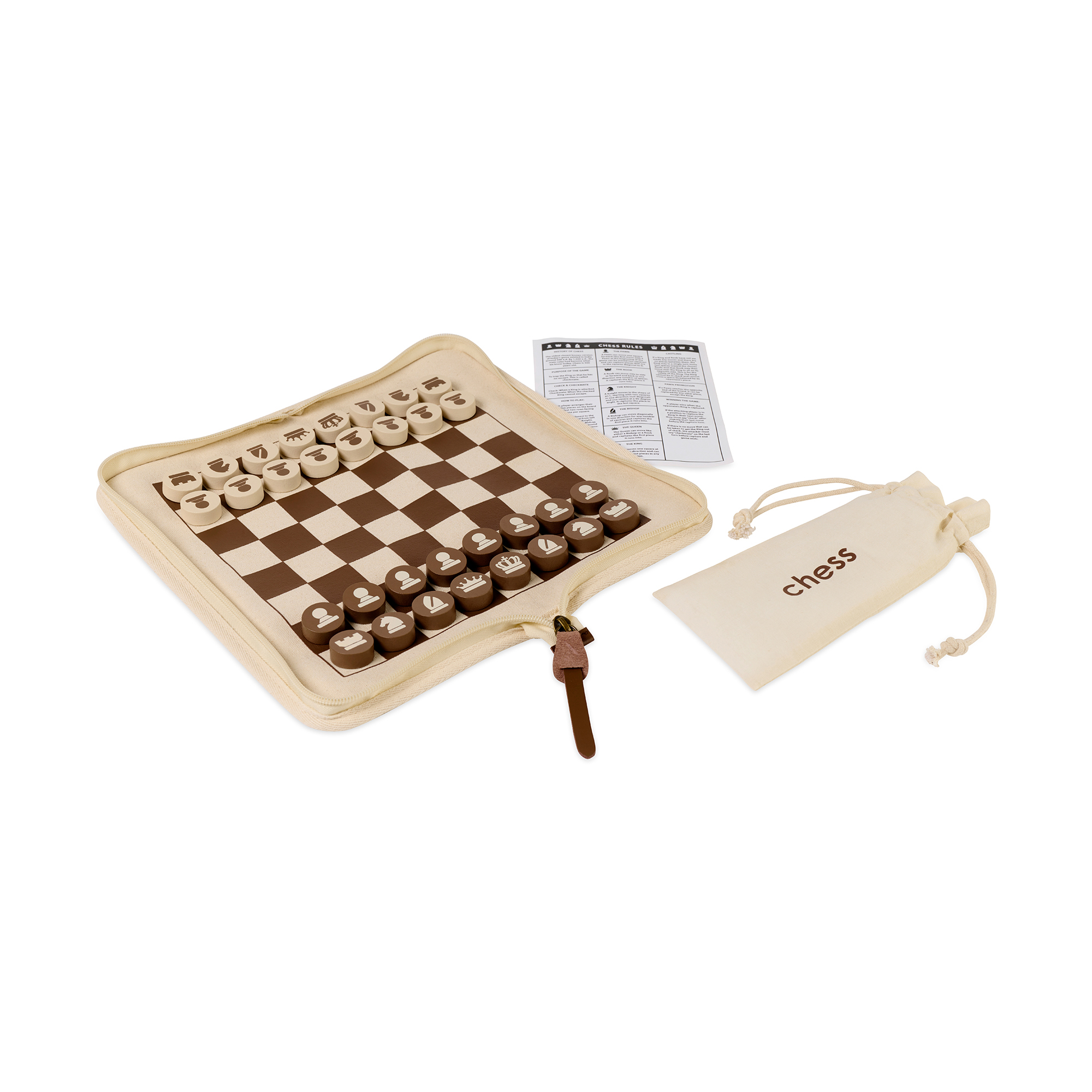 Picture of Game on! Chess and Checkers Gift Set - Natural