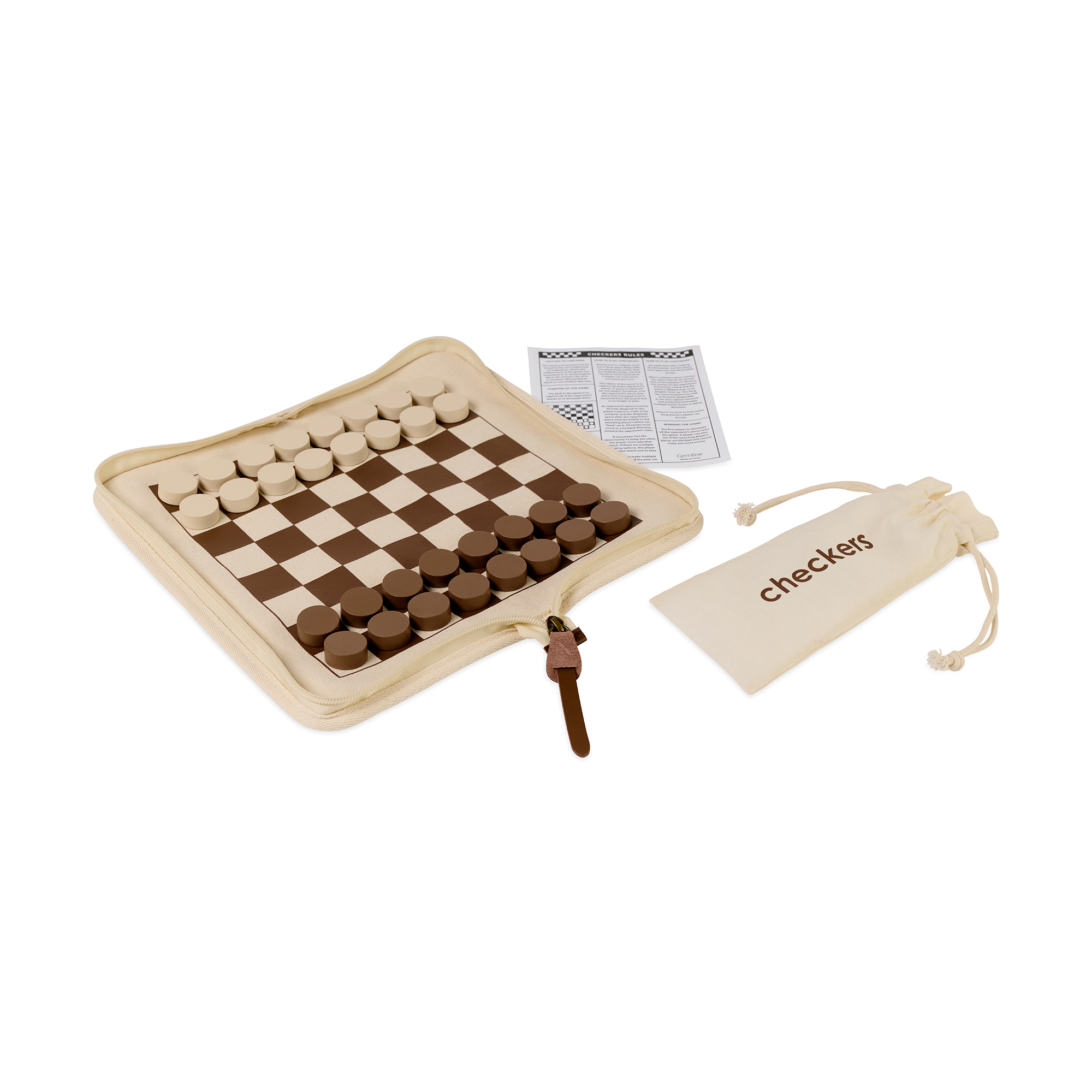 Picture of Game on! Chess and Checkers Gift Set - Natural