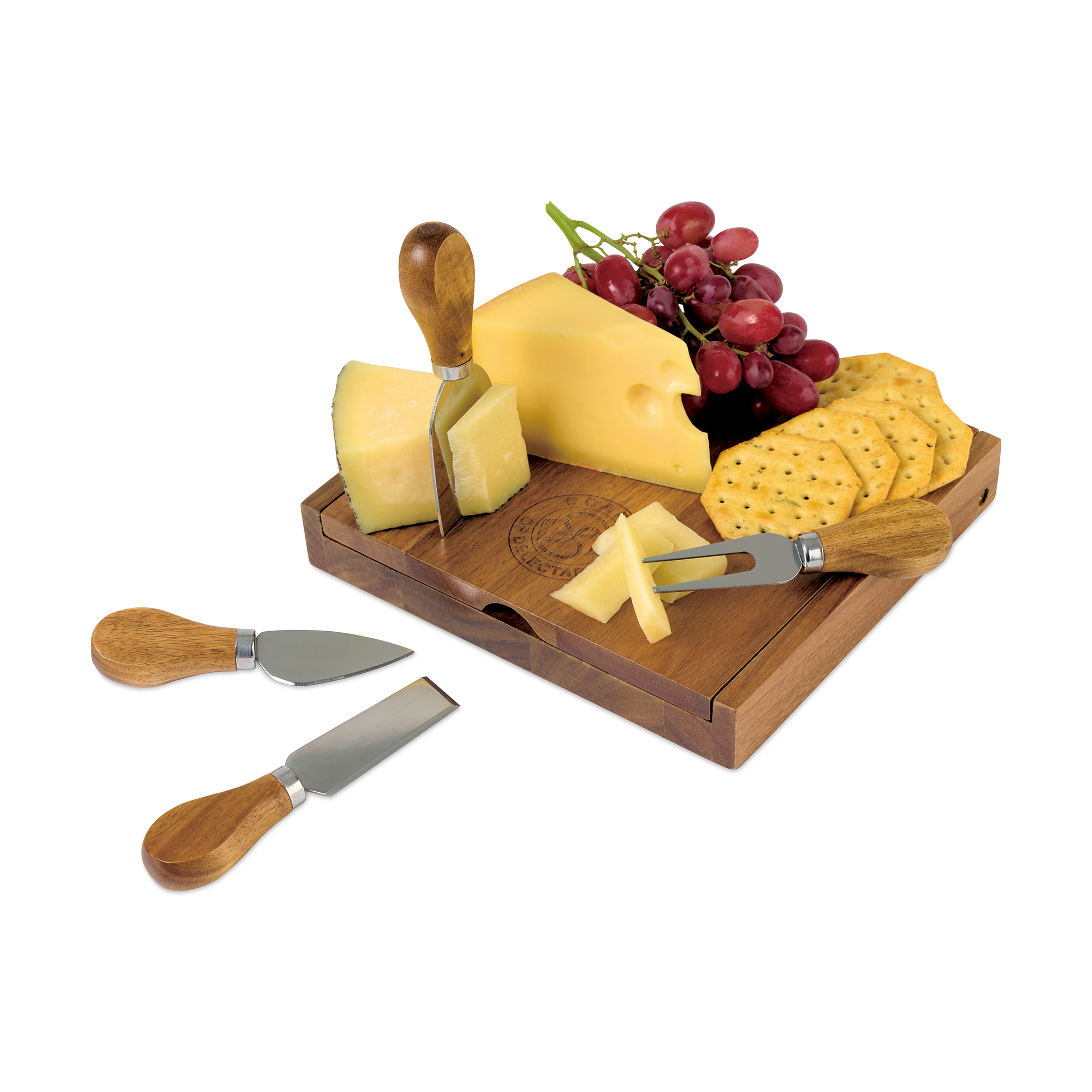 Picture of La Cuisine Cheese Board with Serving Set - Wood