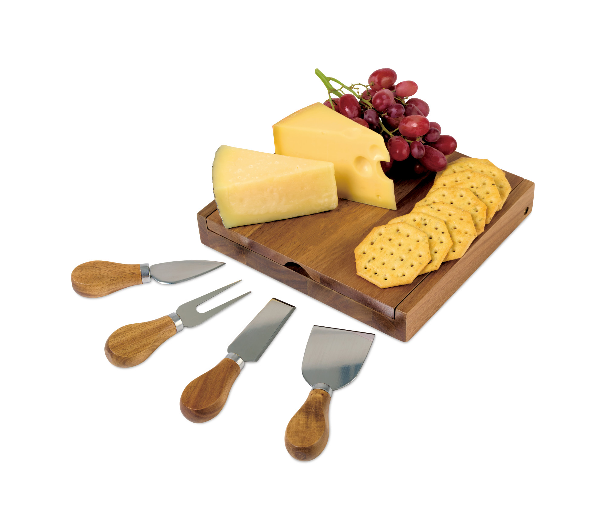 Picture of La Cuisine Cheese Board with Serving Set - Wood