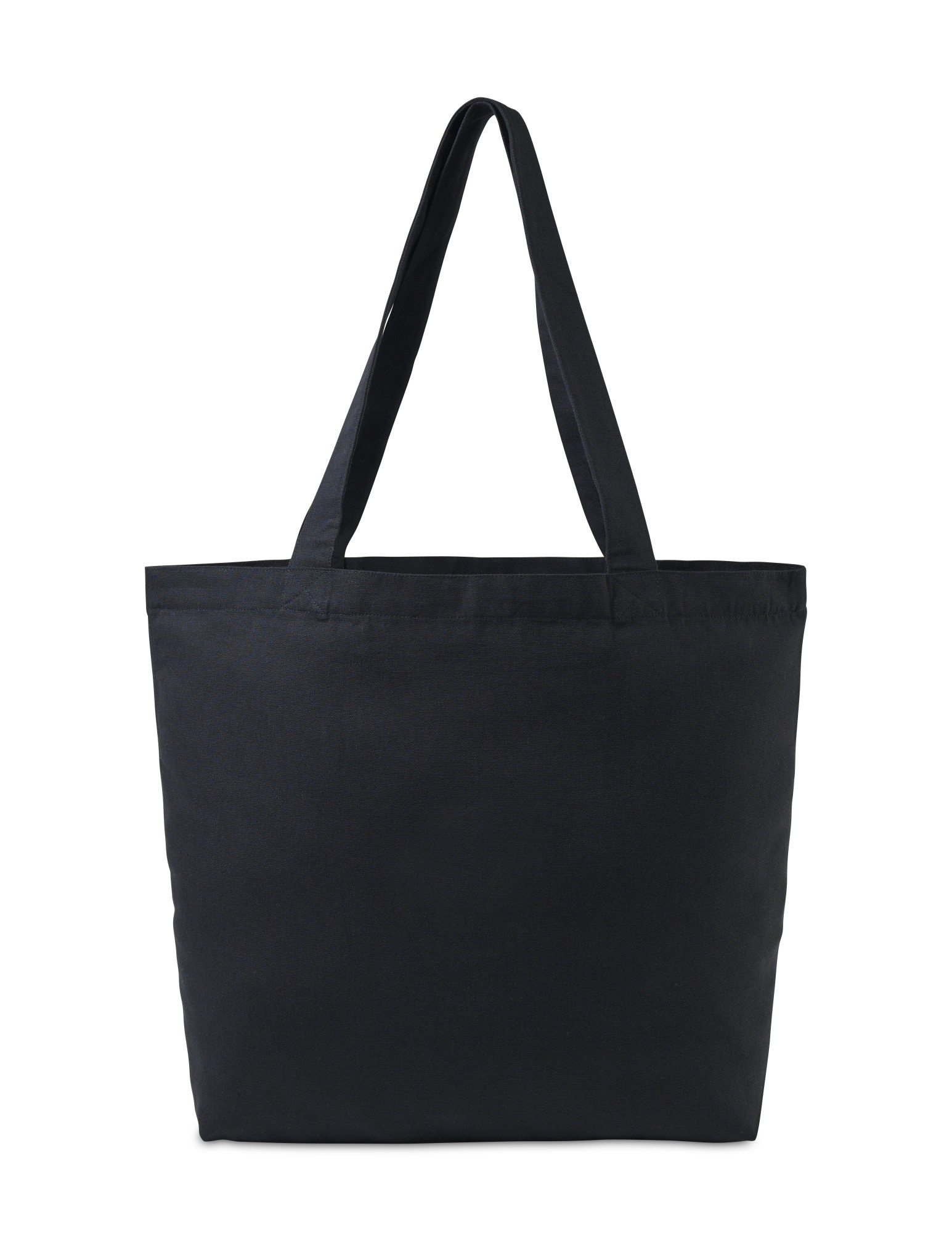 Picture of Recycled Cotton Shopper Tote with Interior Pocket - AWARE - Black