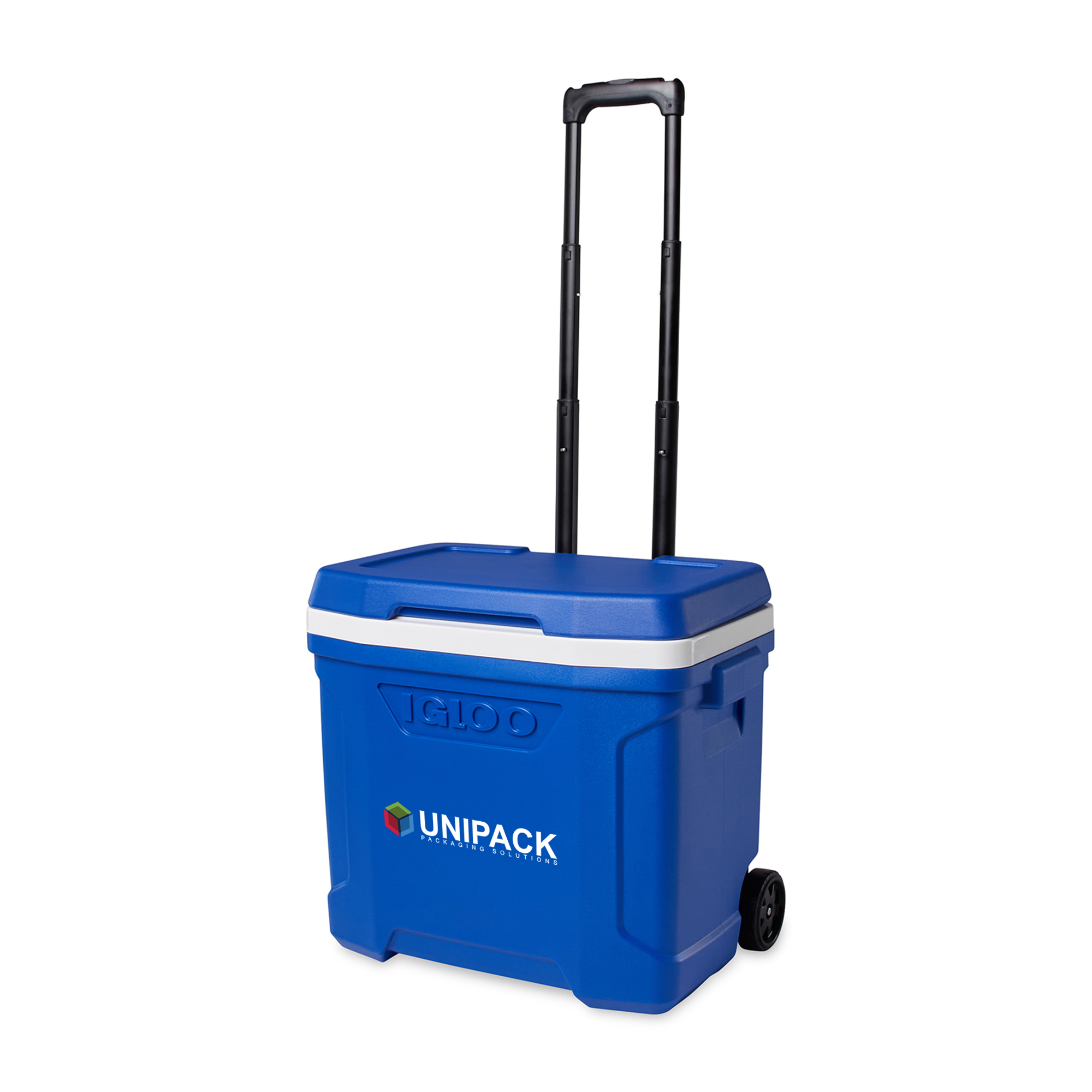 Picture of Igloo Profile II 28 Qt Roller Cooler - White-Majestic Blue