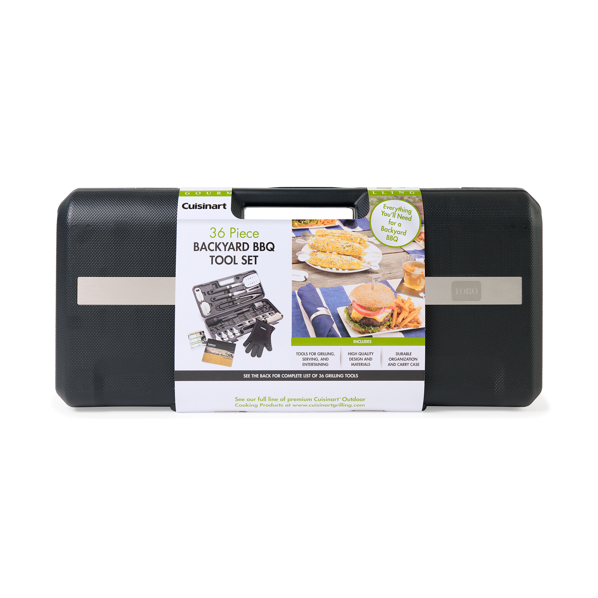 Picture of Cuisinart Outdoors 36 Piece Backyard BBQ Tool Set - Black