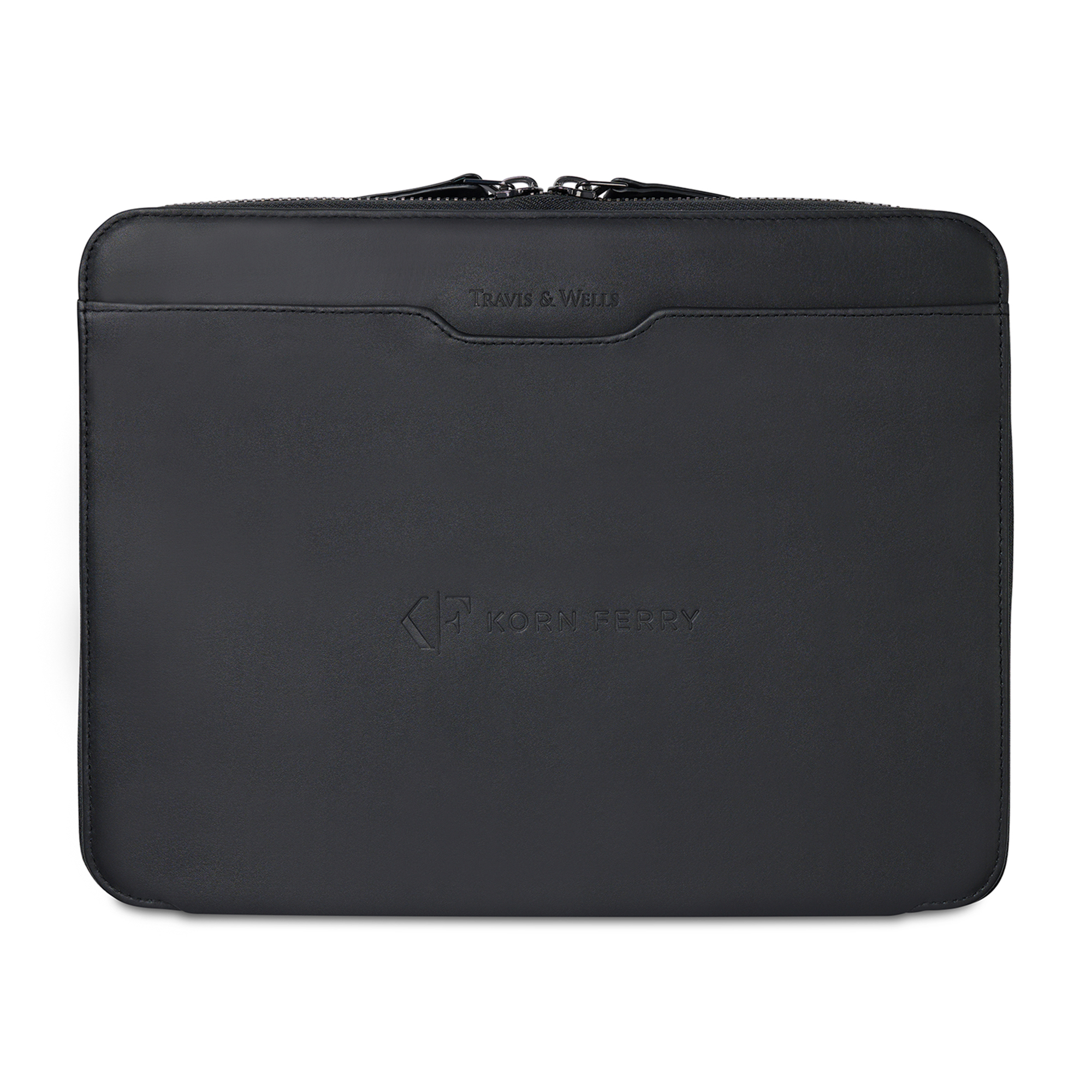 Picture of Travis & Wells Envoy Executive Zipper Close Padfolio - Black