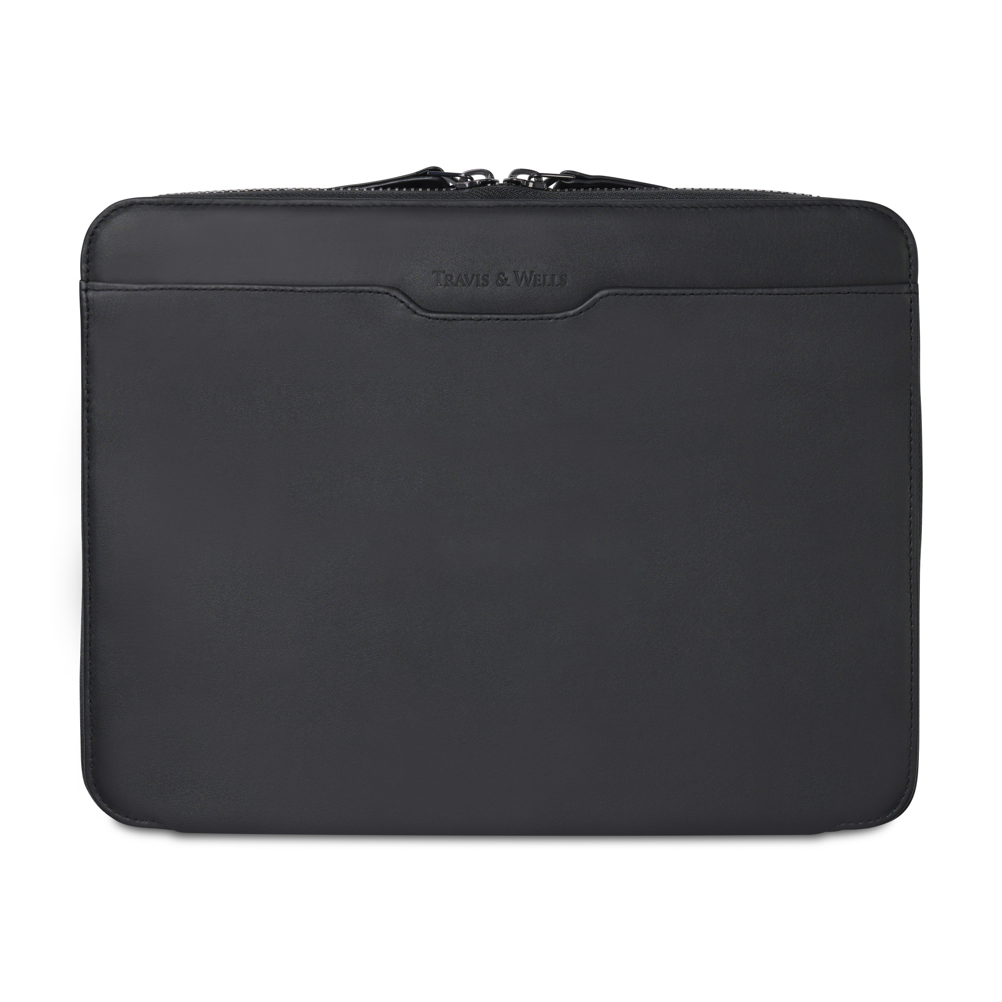 Picture of Travis & Wells Envoy Executive Zipper Close Padfolio - Black