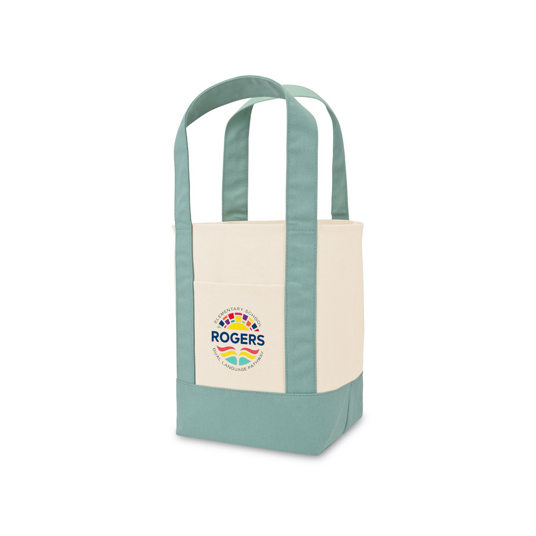 Picture of Mini Canvas Tote - Pastel Green