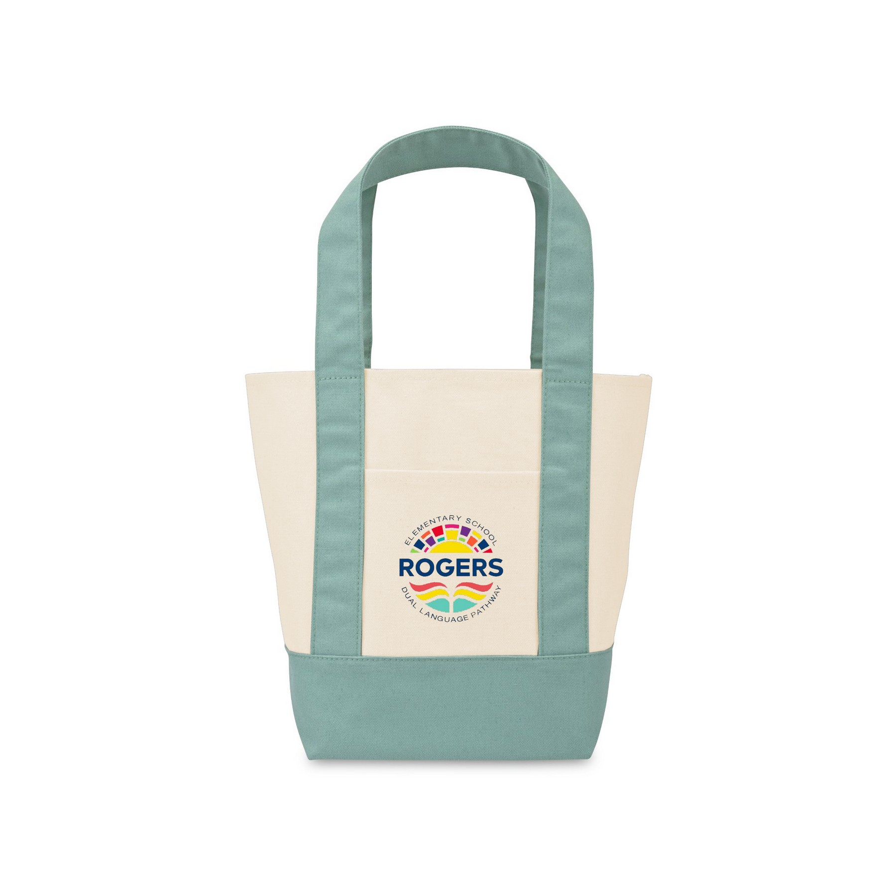 Picture of Mini Canvas Tote - Pastel Green