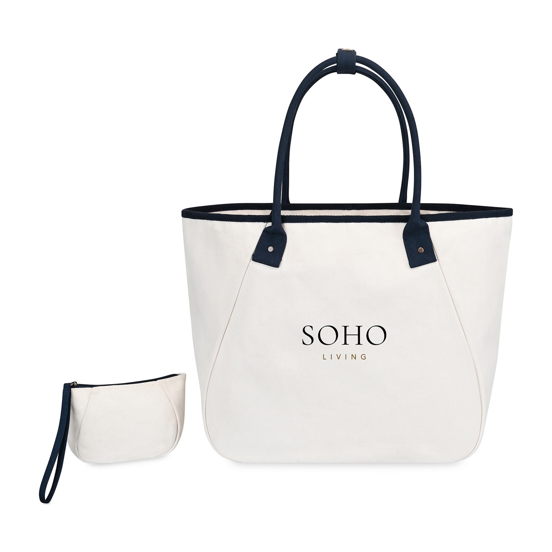 Picture of Market Street Tapered Carryall Tote - Navy