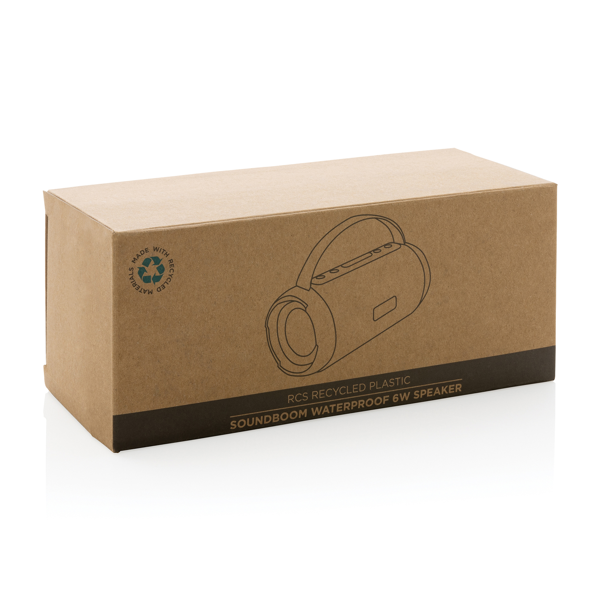 Picture of Recycled Plastic Soundboom Waterproof 6W Speaker - Black