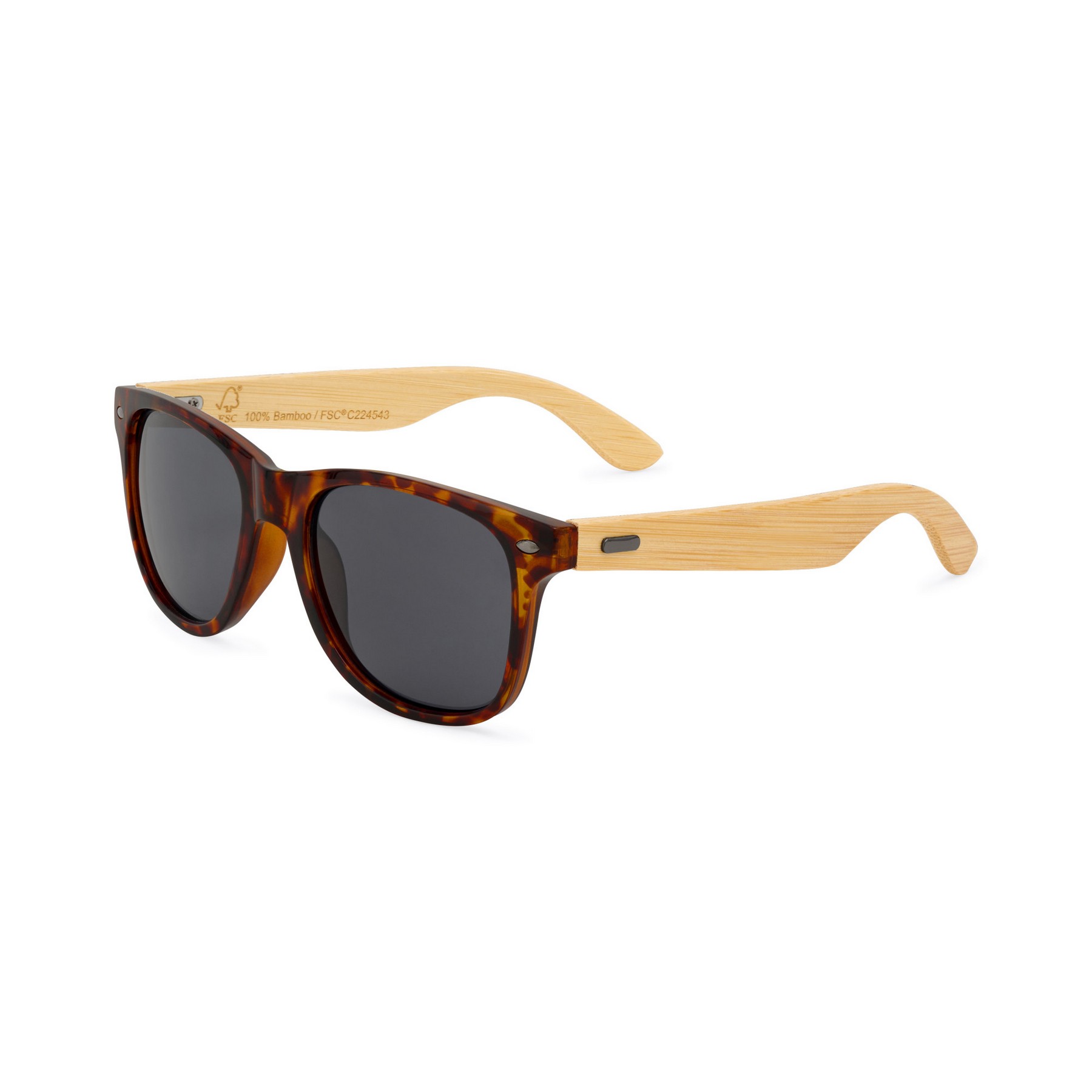 Picture of CapeShades Recycled Bamboo Sunglasses Tortoise Frame - Black