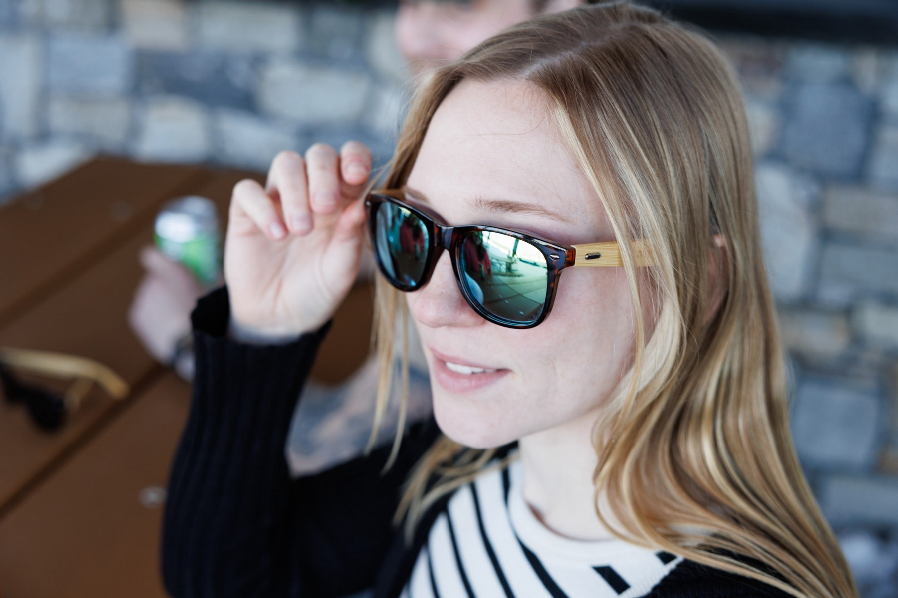 Picture of CapeShades Recycled Bamboo Sunglasses Tortoise Frame - Black