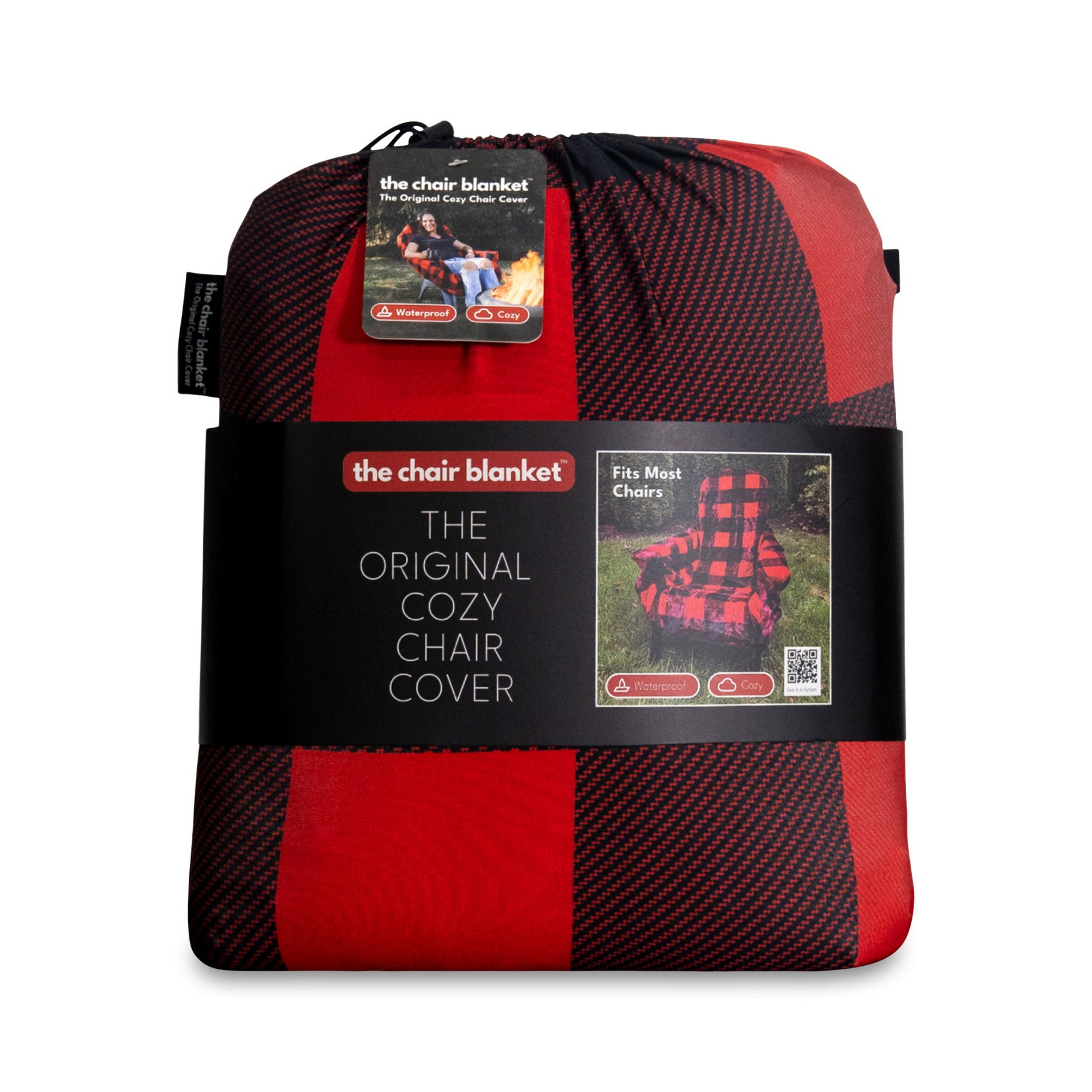 Picture of City Bonfires The Chair Blanket - Buffalo Plaid