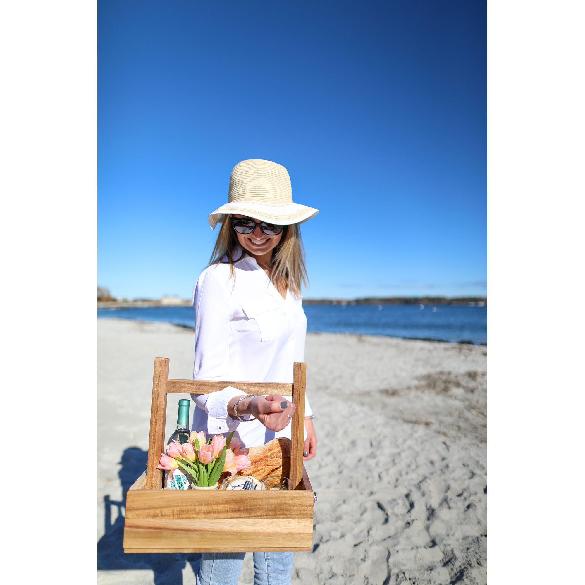 Picture of La Cuisine Picnic Table & Carrier - Wood